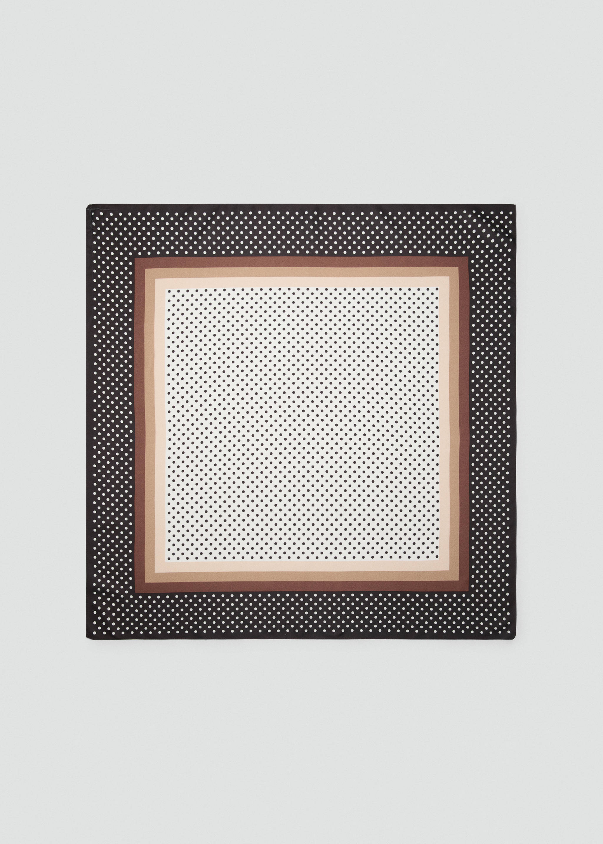 Satin check-print scarf - Article without model