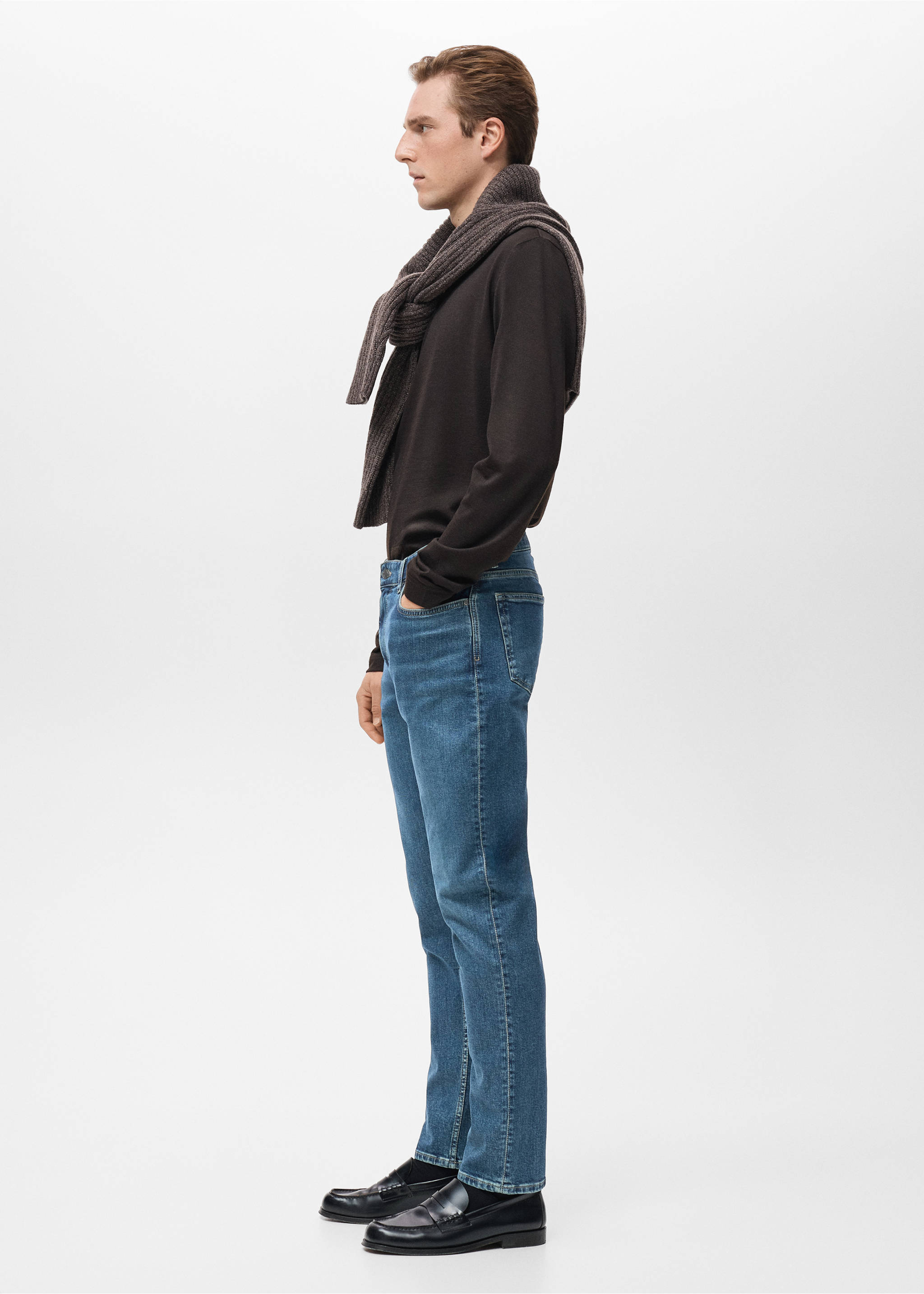 Slim fit Ultra Soft Touch Patrick jeans - Details of the article 6, Dark Vintage Blue. Ref: 27031204-00.