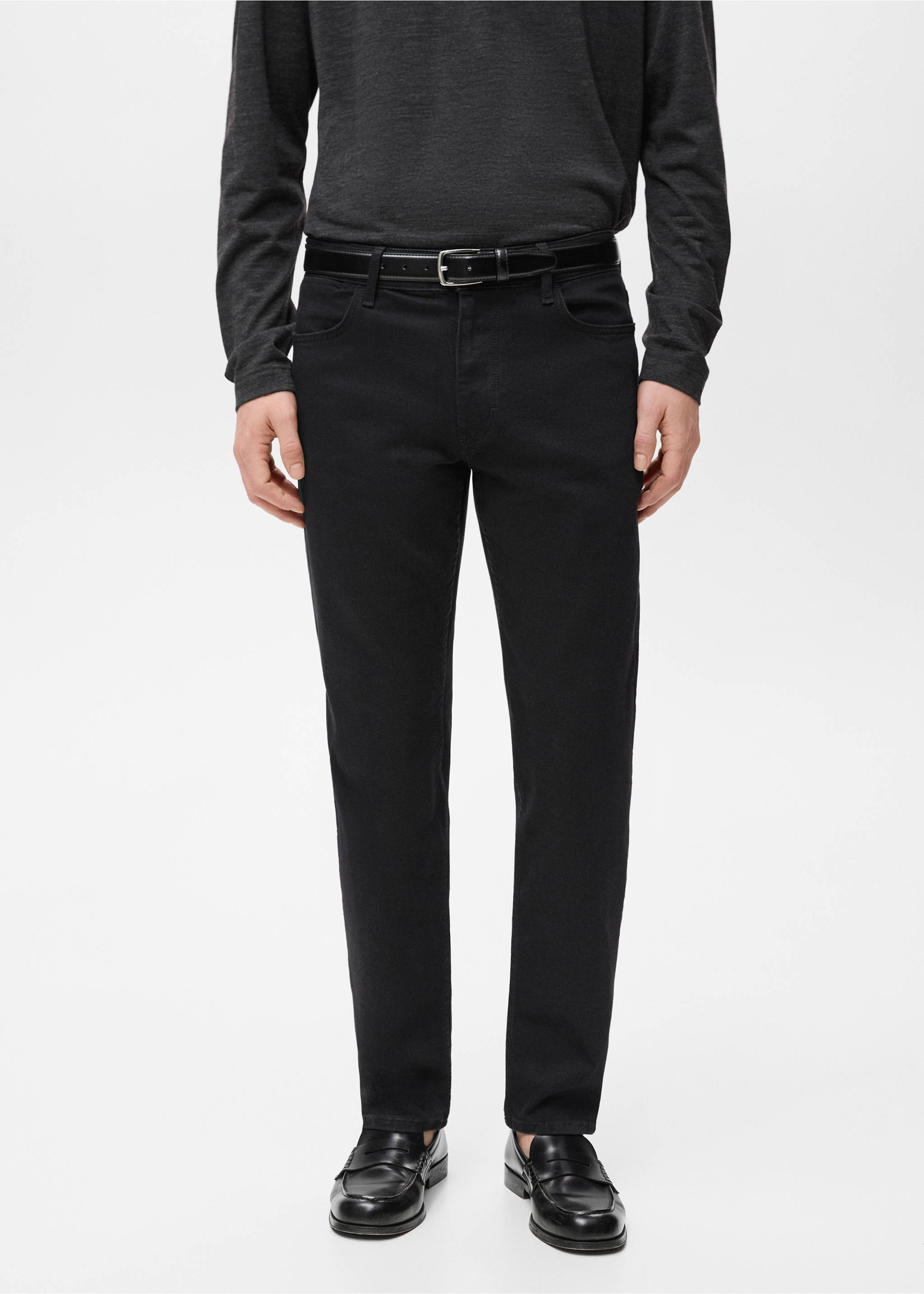 Slim fit Ultra Soft Touch Patrick jeans - Medium plane, Black denim. Ref: 27031205-00.