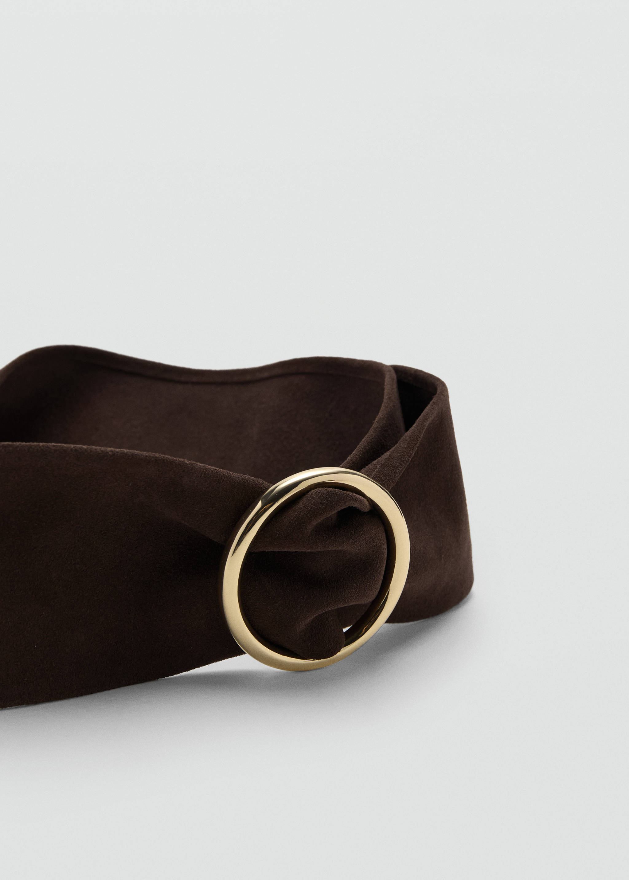 Suede obi belt - Medium plane