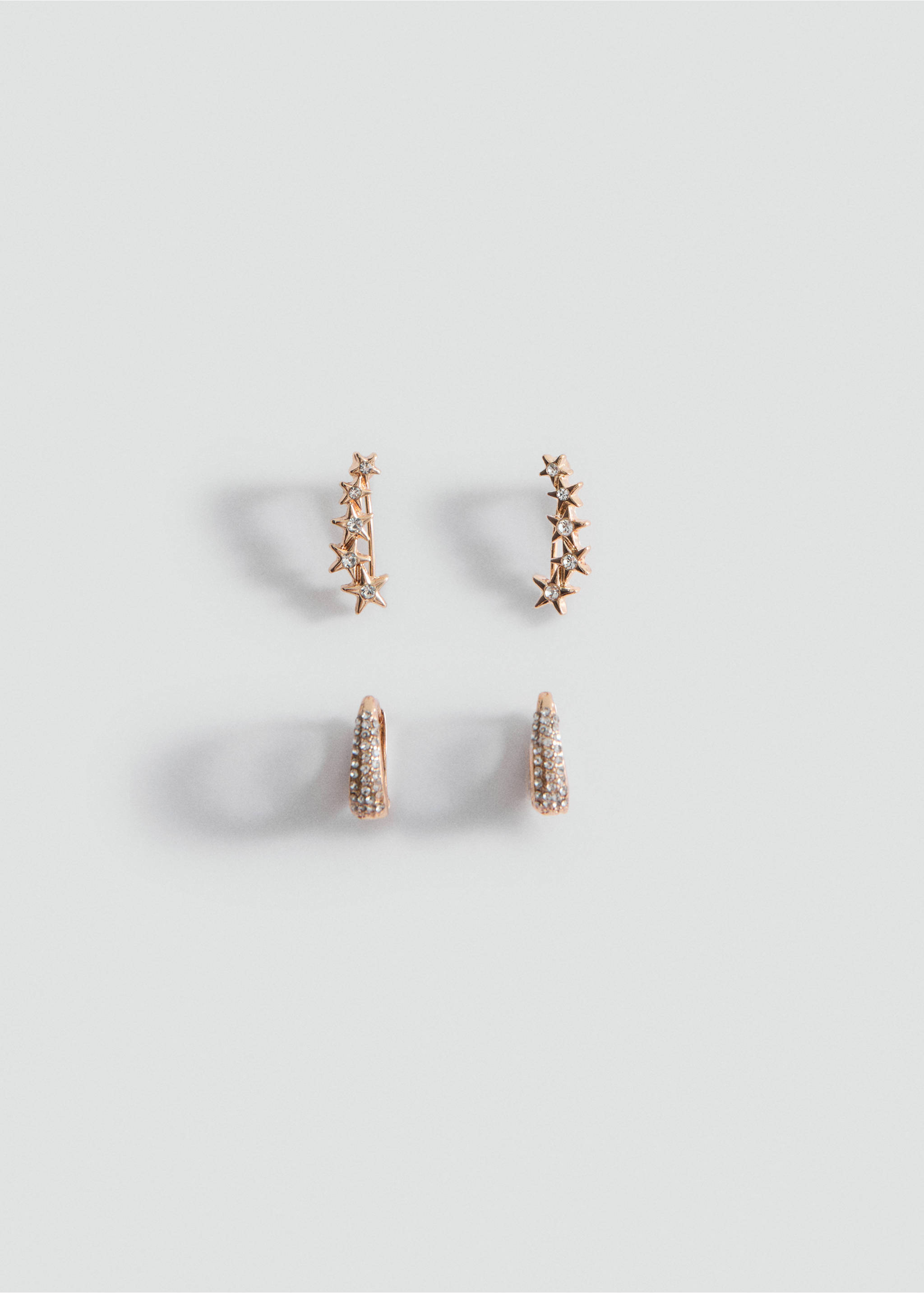 Set van 2 paar oorbellen - Artikel zonder model, Goud. Ref: 27031217-00.