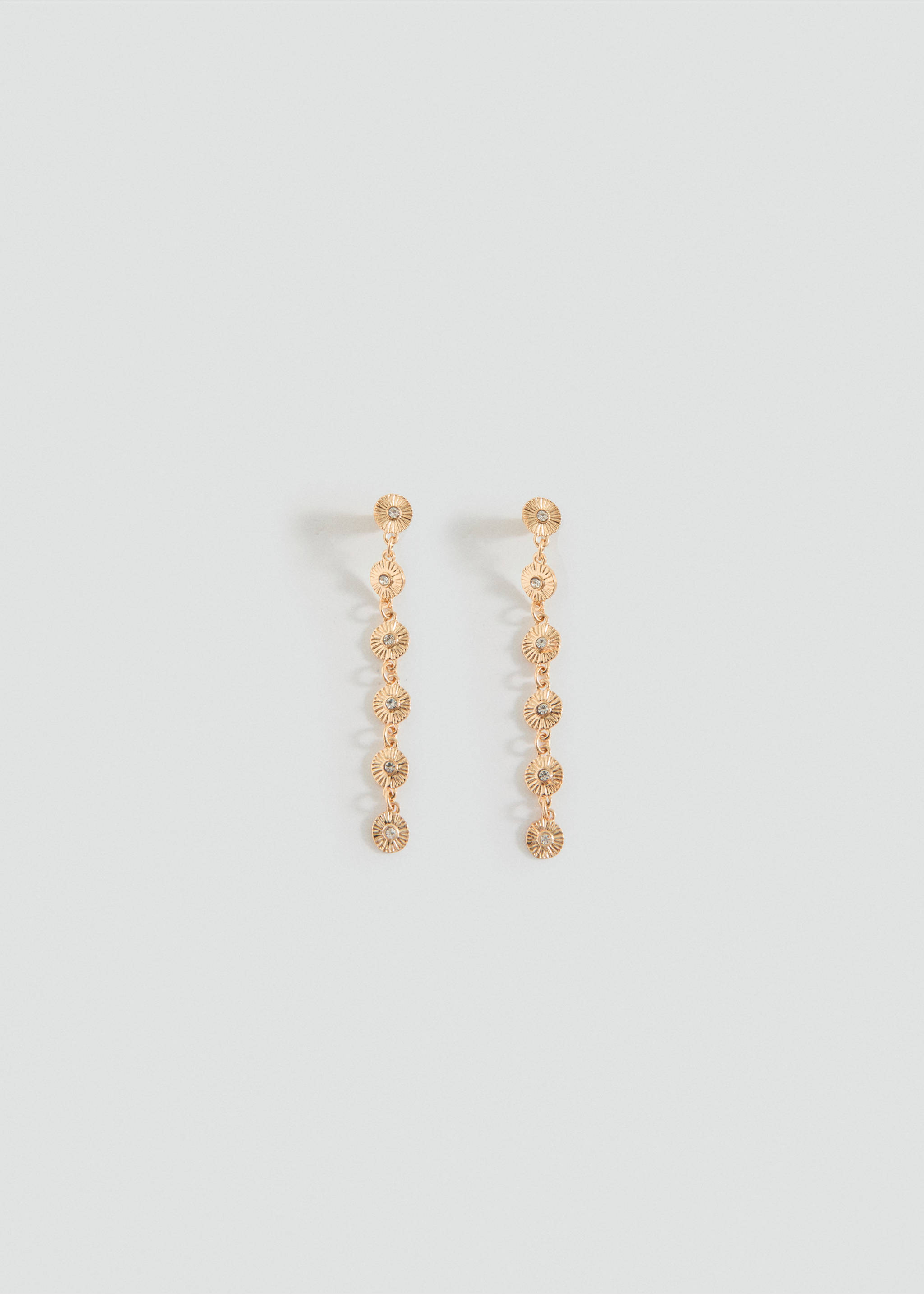 Long stone earrings - Article without model, Gold. Ref: 27031219-00.