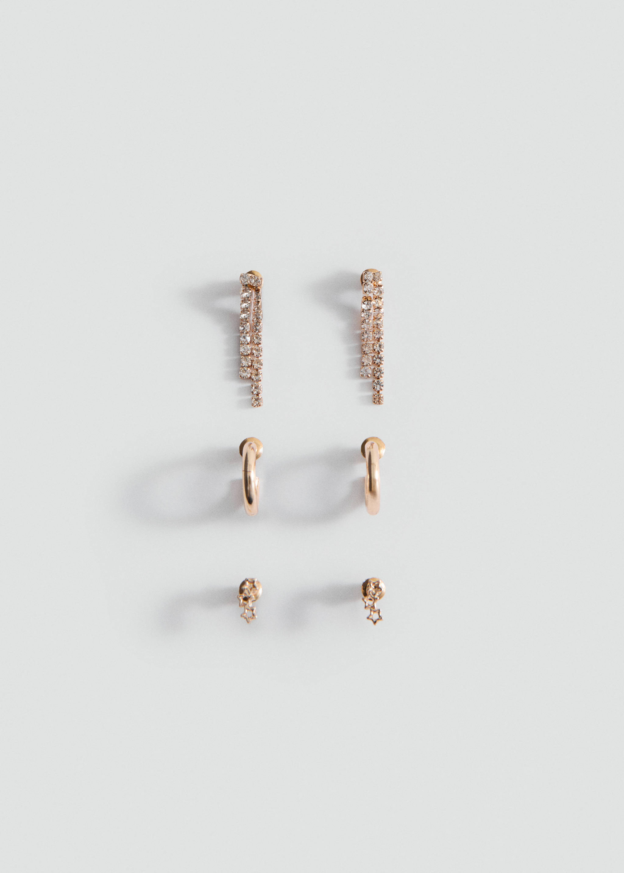 Pack of 3 combined earrings - Article without model