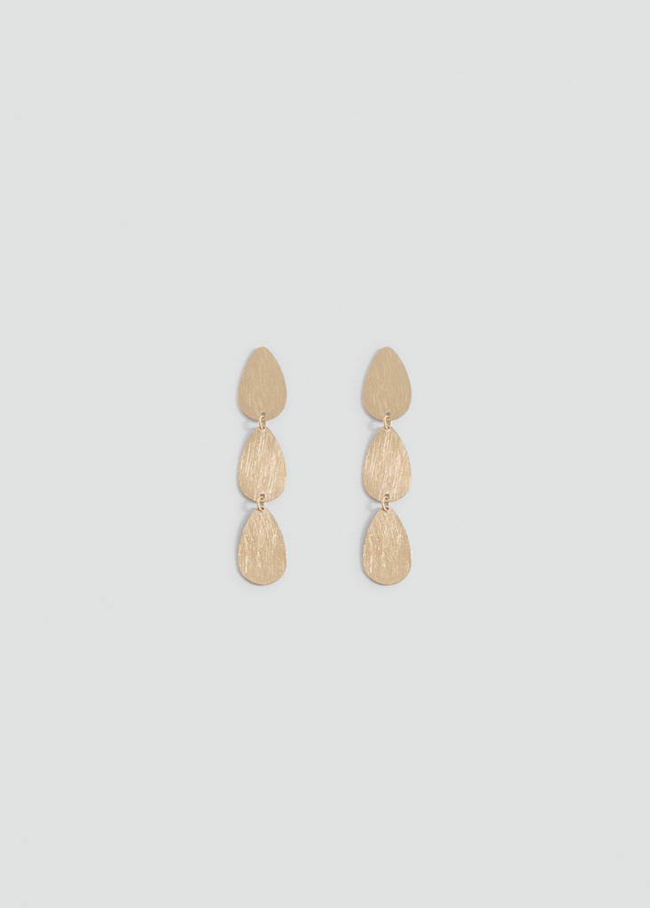 Tear earrings — Gold