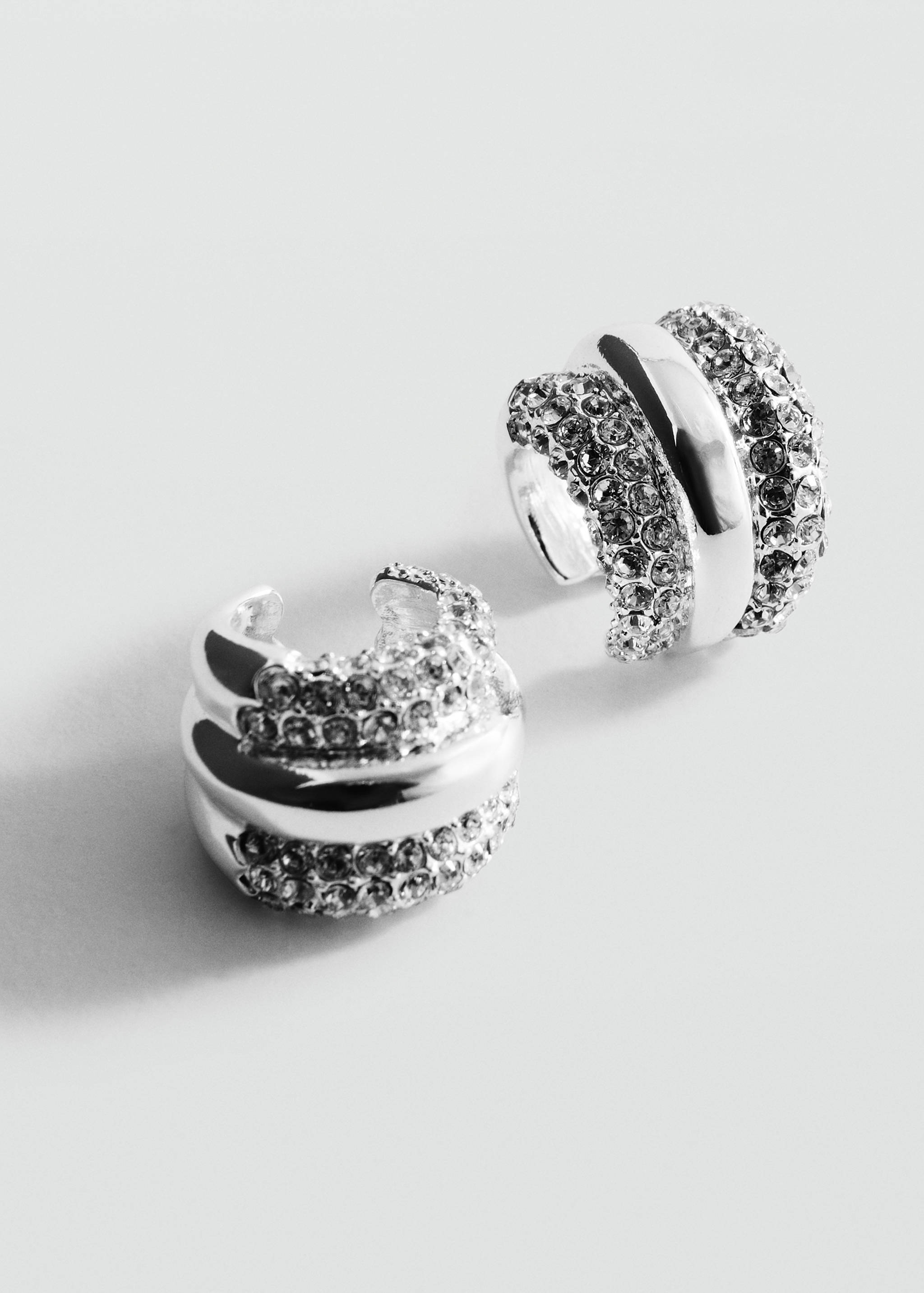 Σκουλαρίκια ear cuff κρύσταλλα - Μεσαίο πλάνο