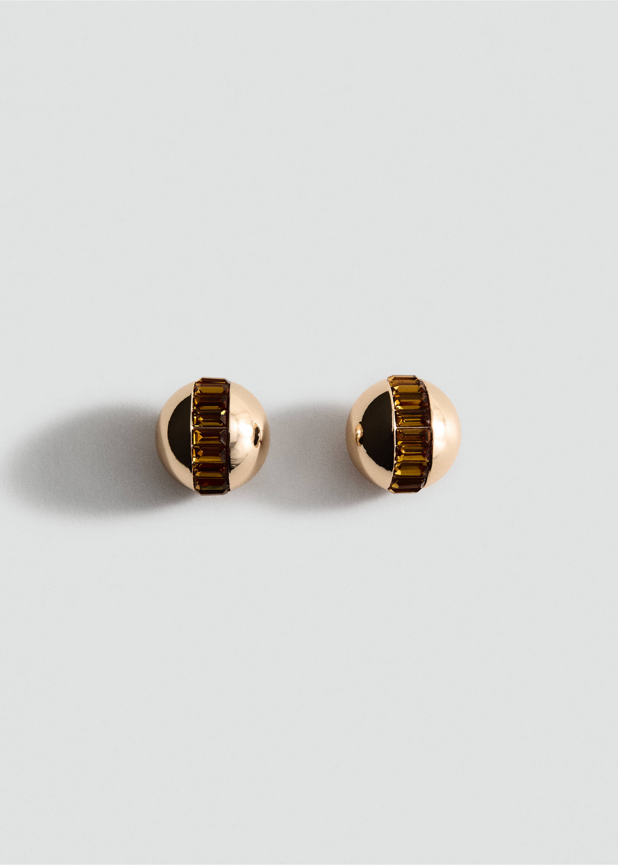 Pendientes redondos combinados - Artículo sin modelo, Oro. Ref: 27031226-00.