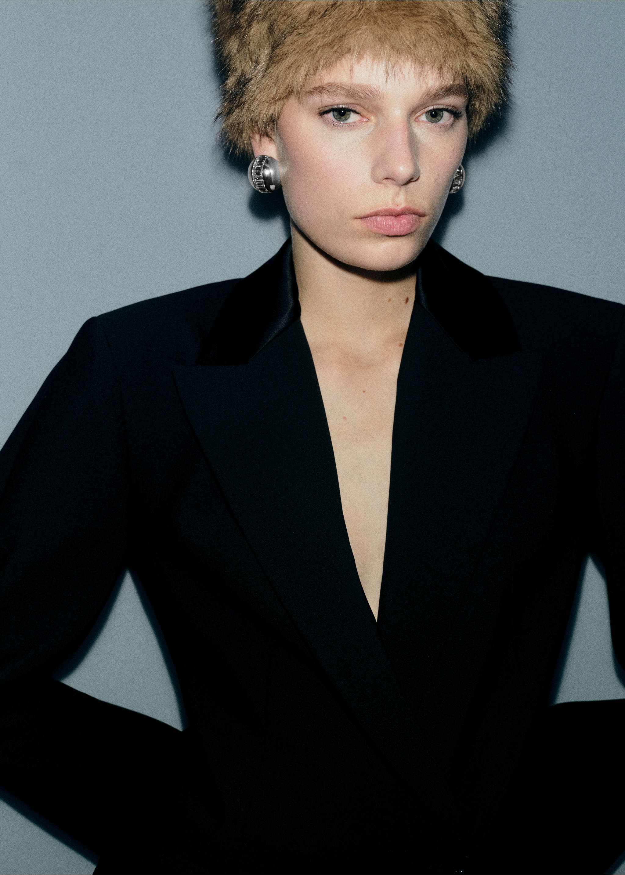 Combined round earrings - General plane, Silver. Ref: 27031226-00.