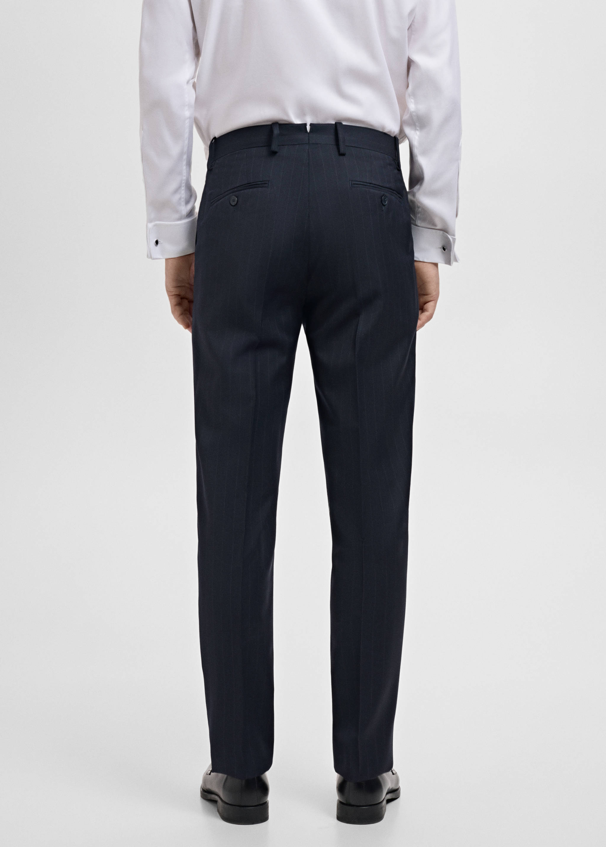 Venice 100% virgin wool suit trousers - Reverse of the article