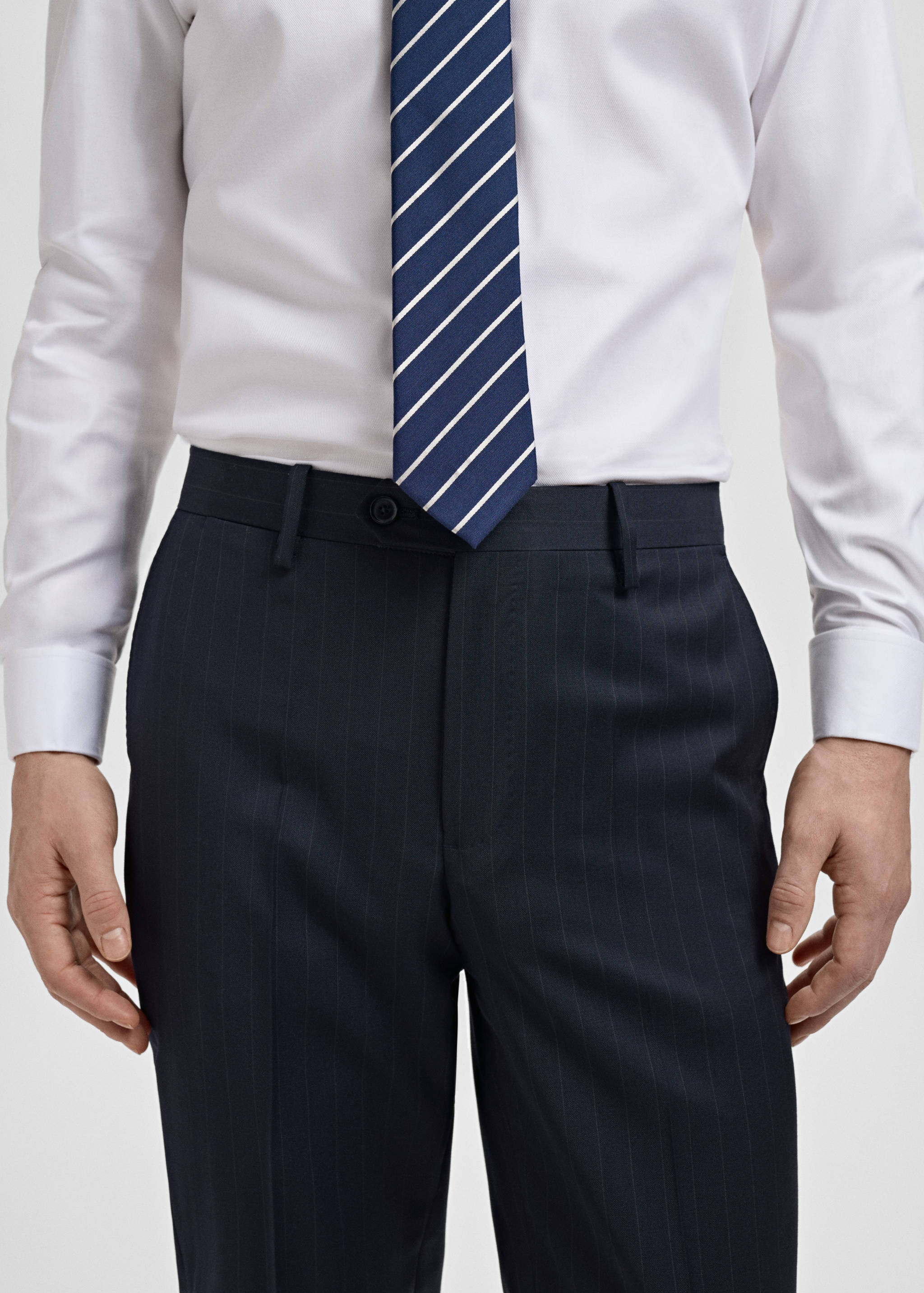Venice 100% virgin wool suit trousers - Details of the article 1
