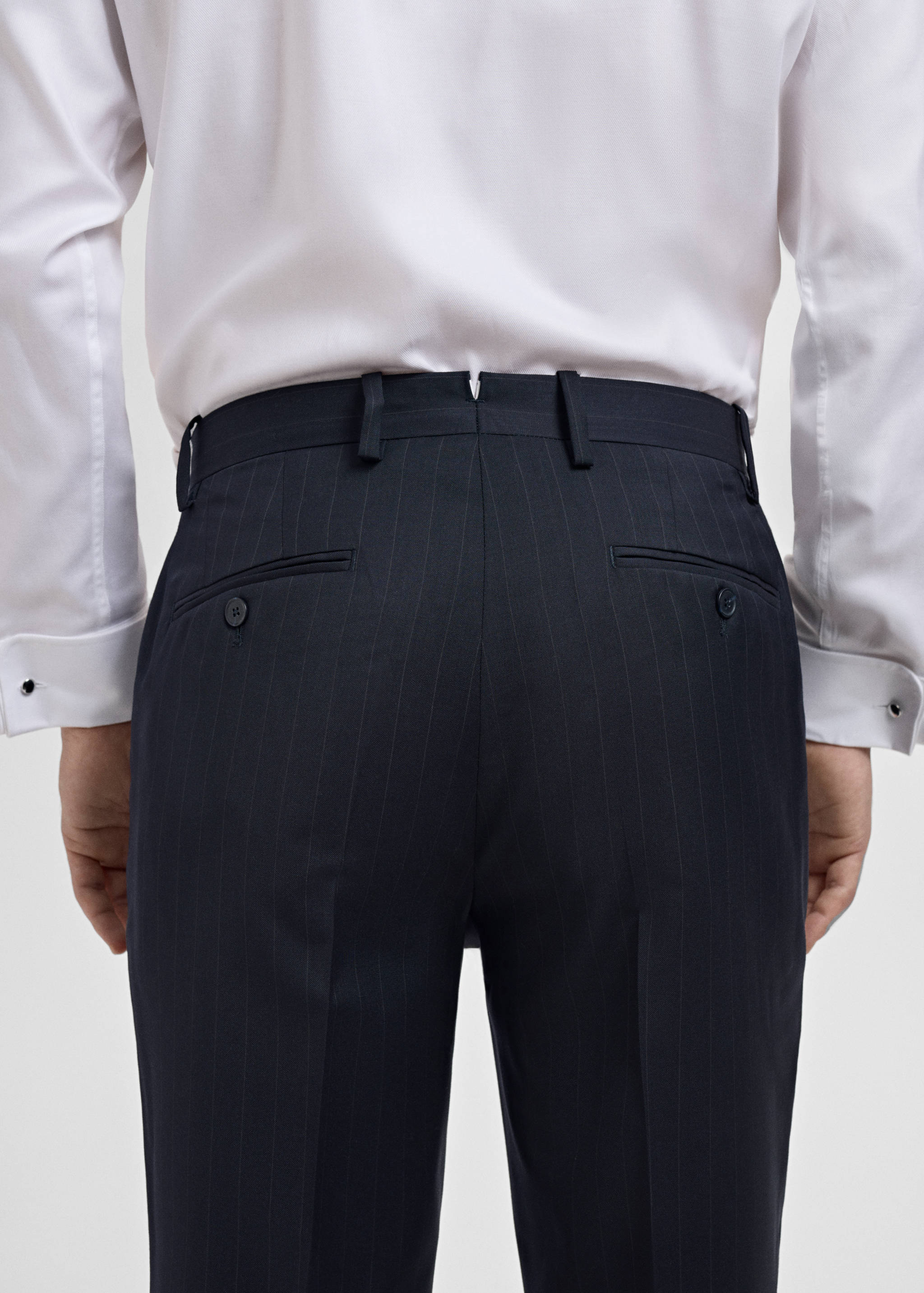 Venice 100% virgin wool suit trousers - Details of the article 6