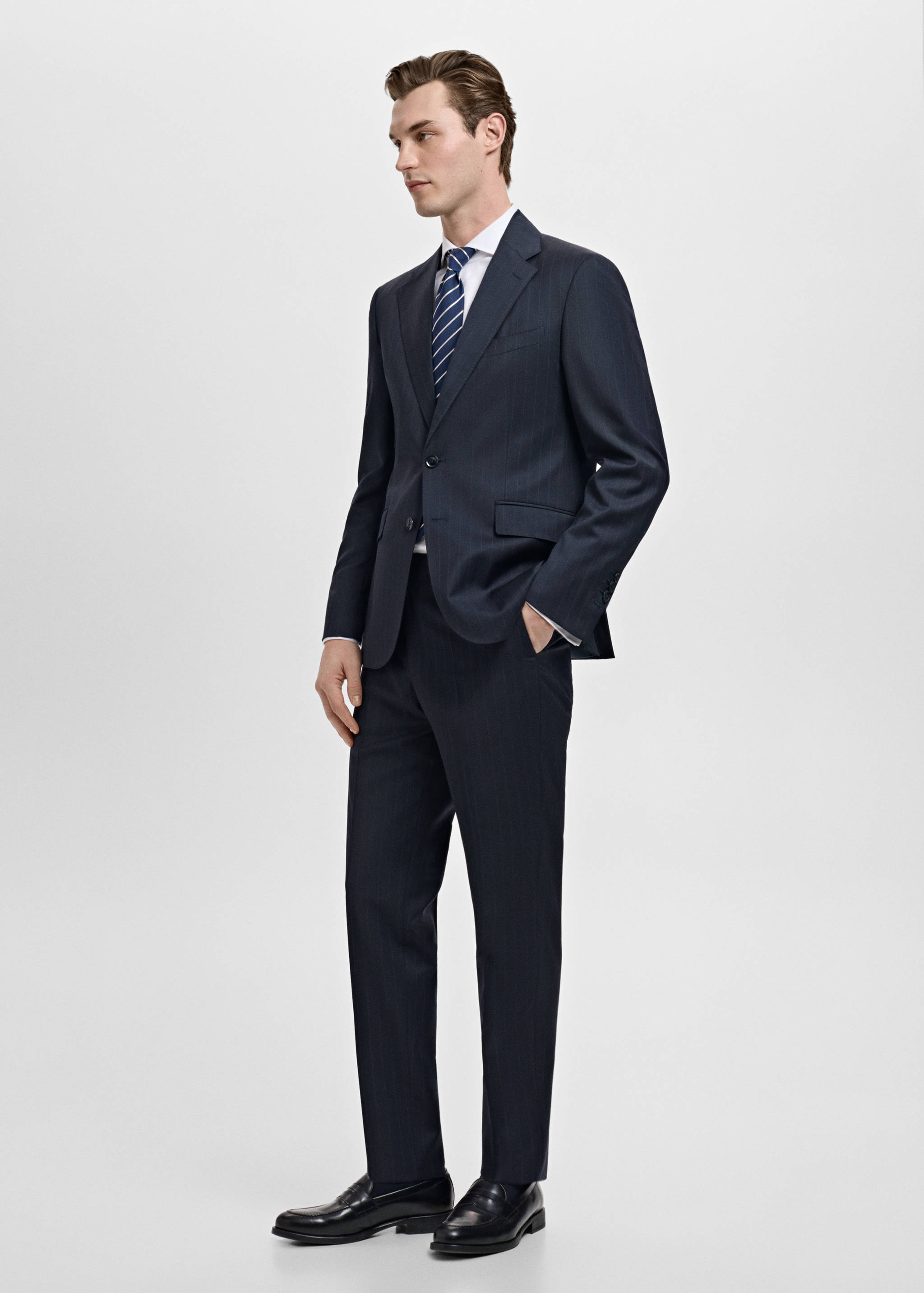 Venice 100% virgin wool suit trousers - Details of the article 2