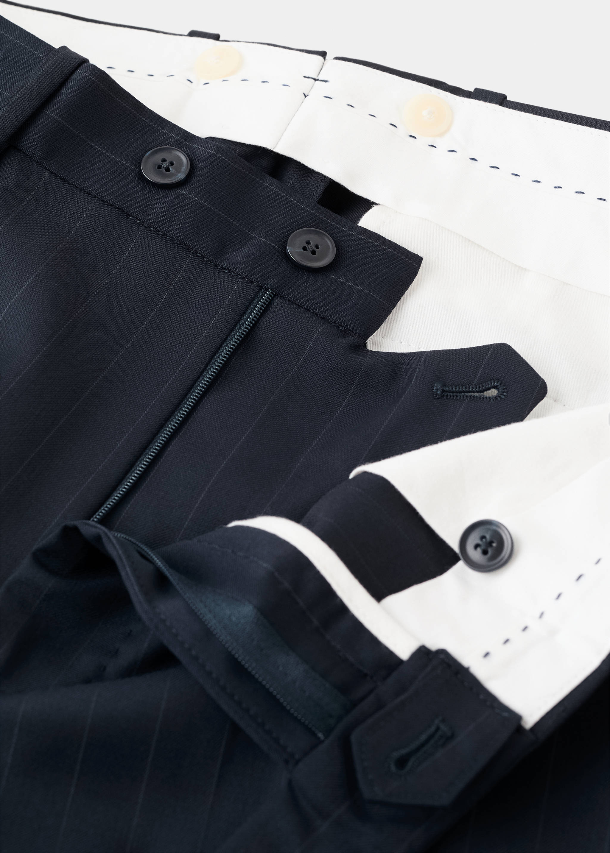 Venice 100% virgin wool suit trousers - Details of the article 0