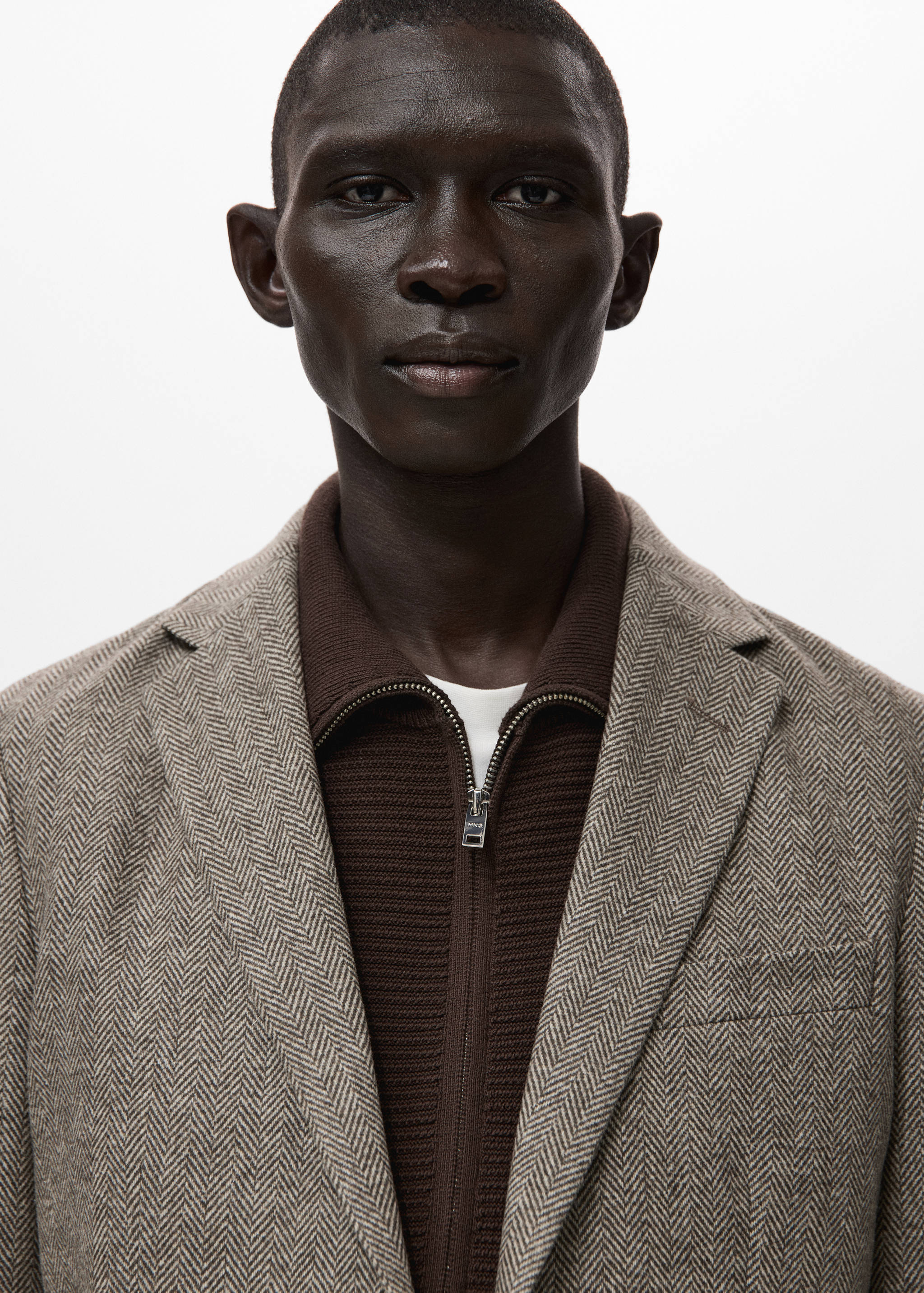 Slim-fit blazer van een wolblend - Detail van het artikel 1