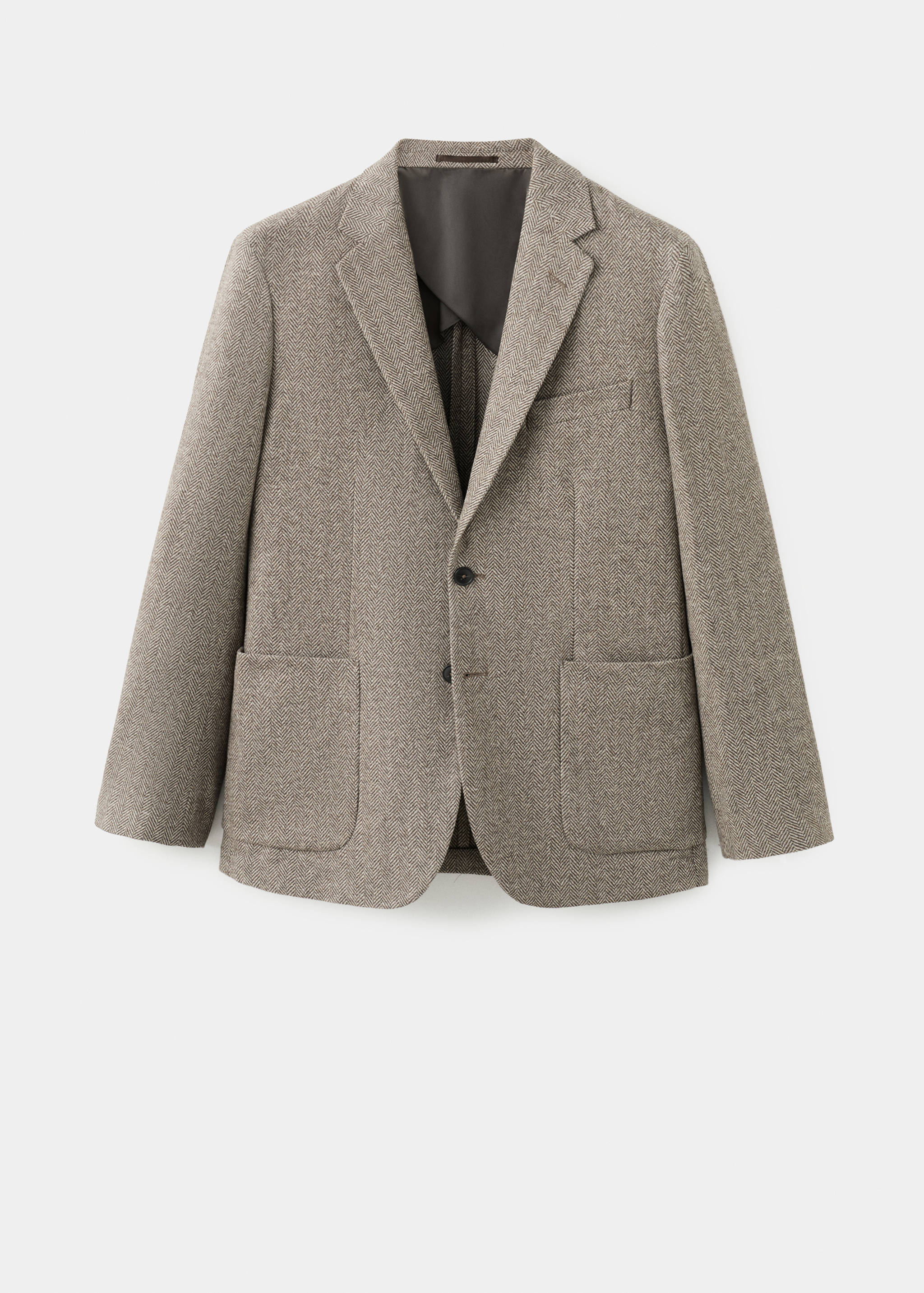 Slim-fit blazer van een wolblend - Artikel zonder model