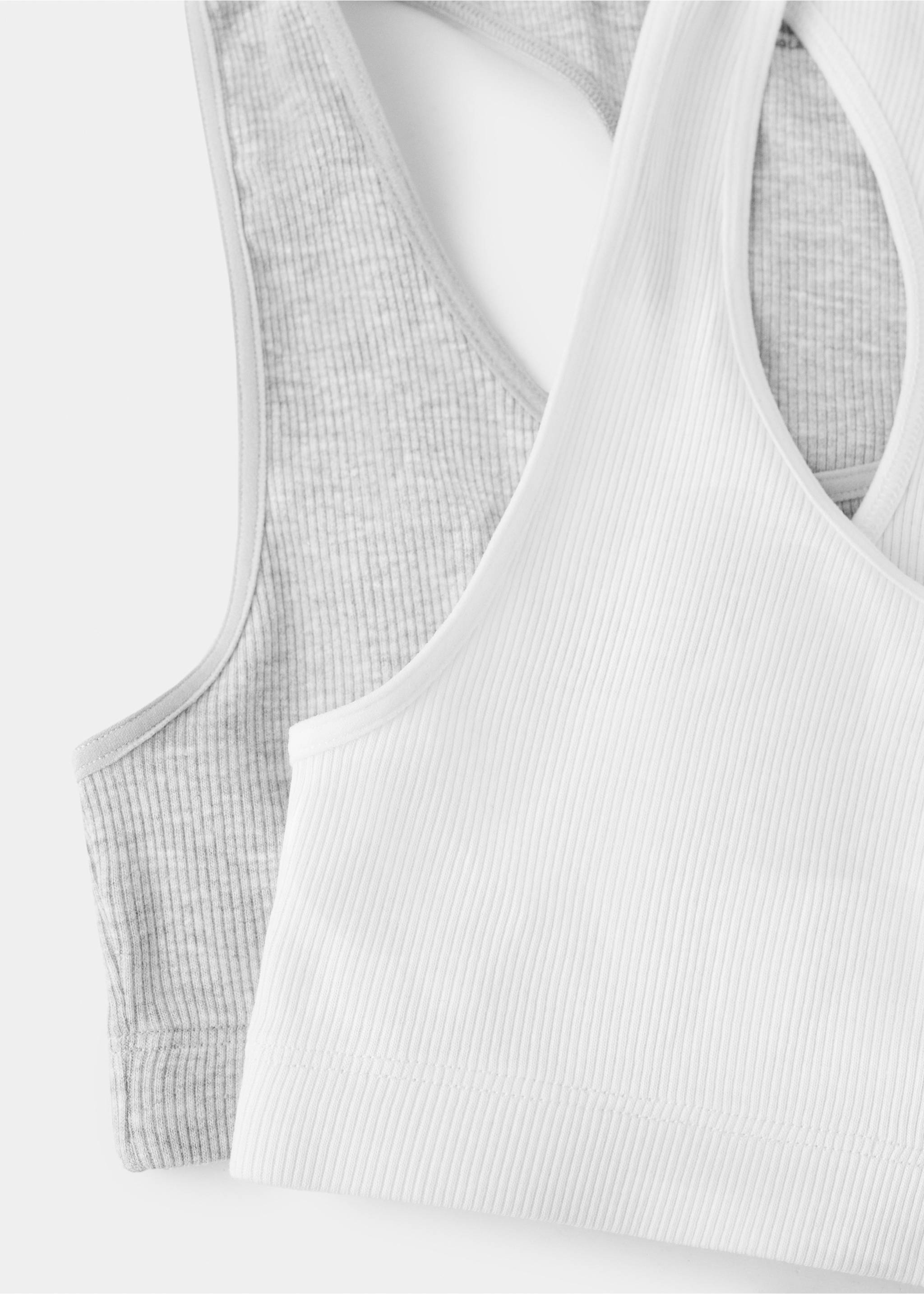 Pack 2 tops - Detall de l'article 8, Gris clar vigoré. Ref: 27031233-00.