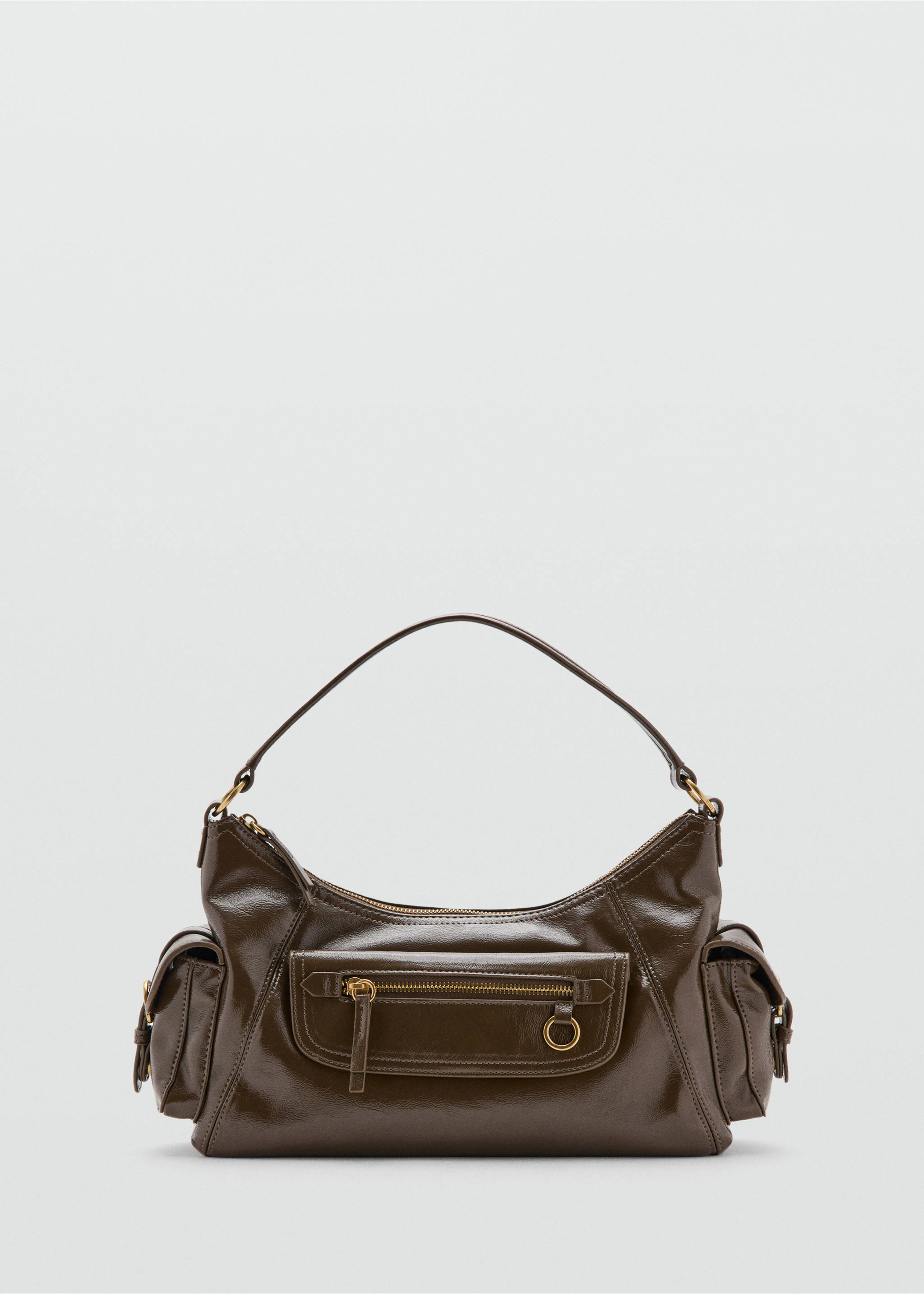 Shoulder bag with pockets - Article without model, Khaki. Ref: 27031235-00.