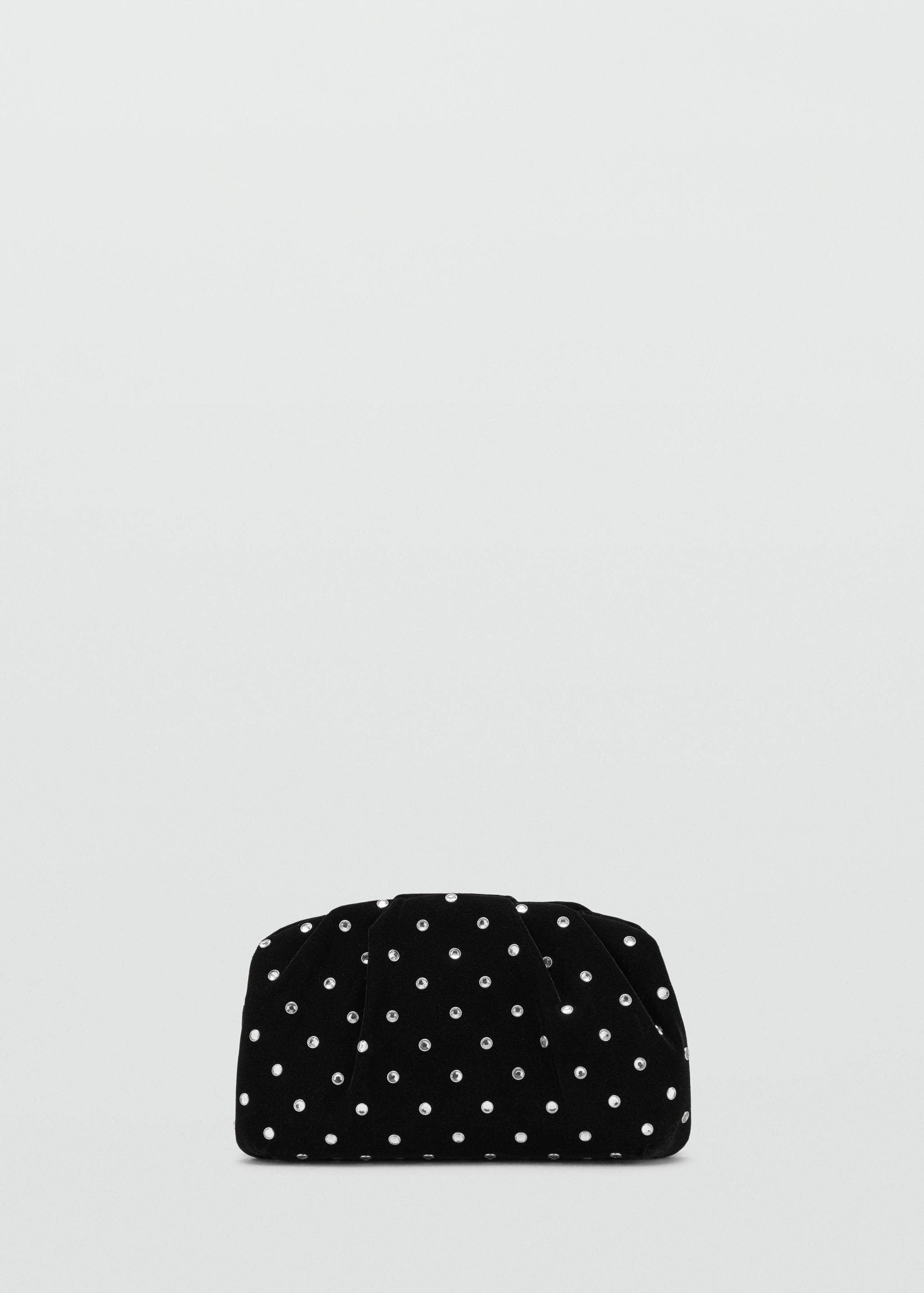 Fluwelen clutch met strassteentjes - Artikel zonder model