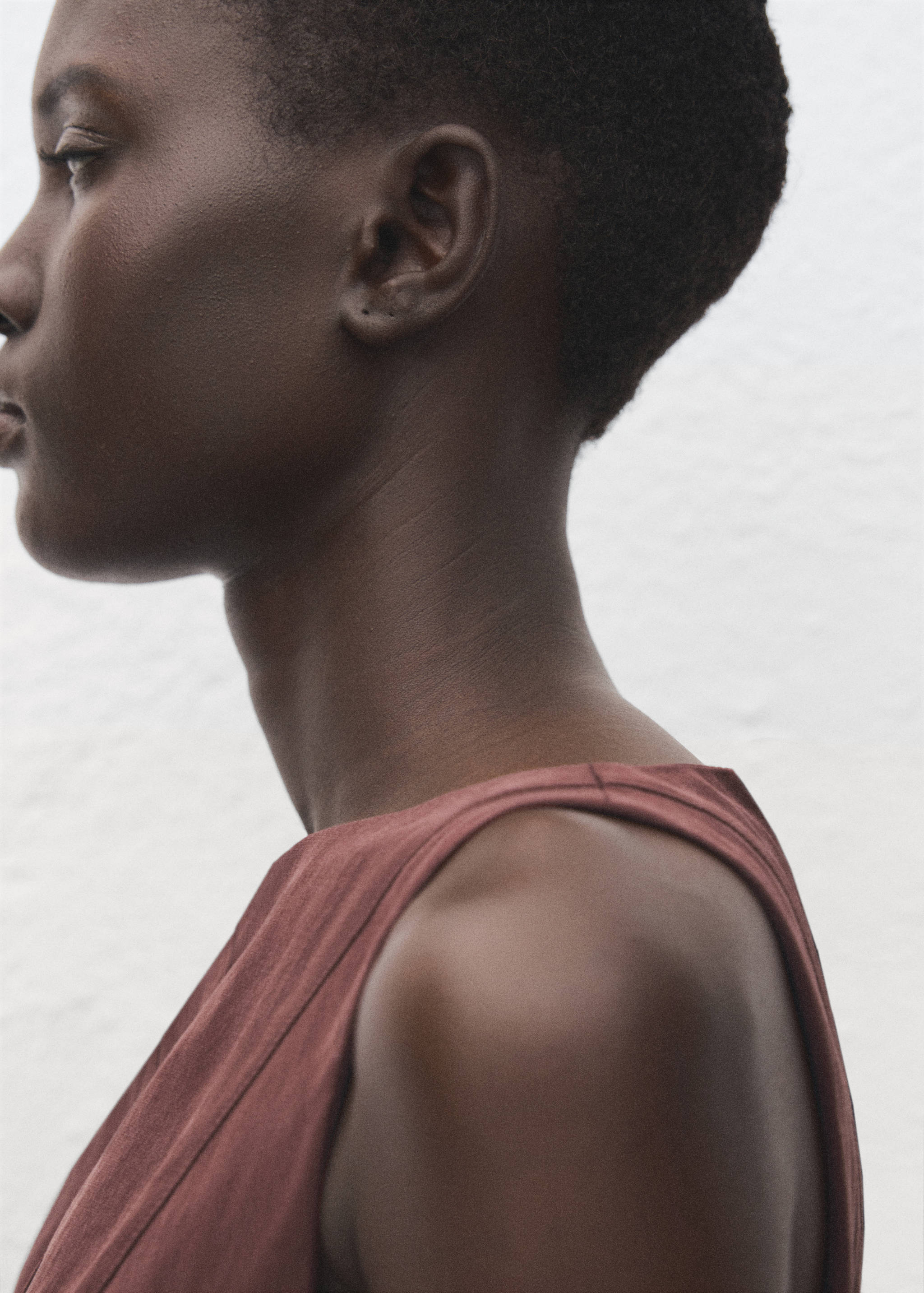 Lyocell dress with stitching - Details of the article 1