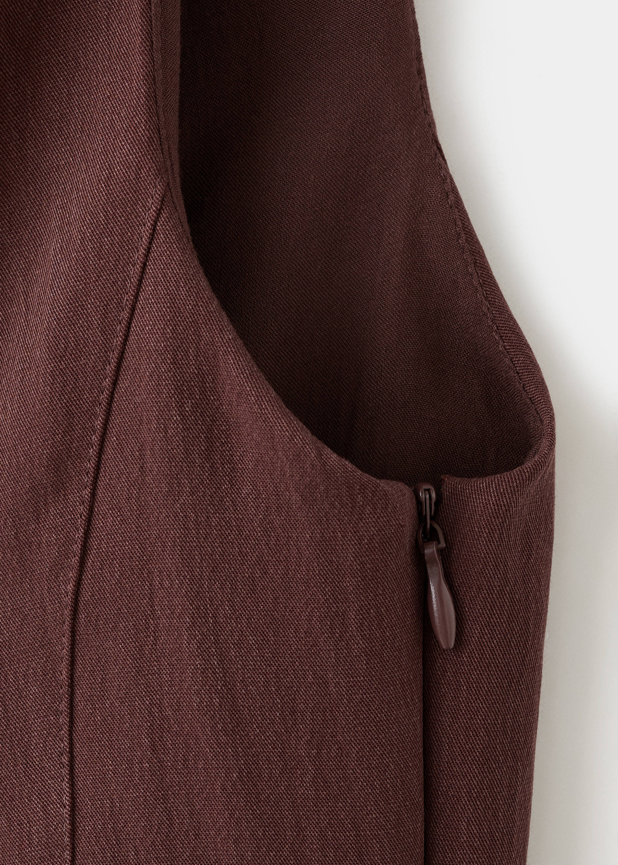 Lyocell dress with stitching - Details of the article 0