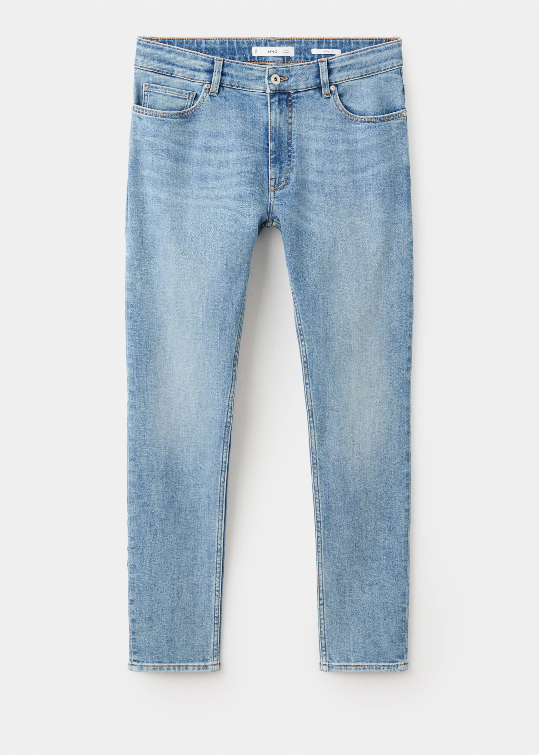 Джинсы-скинни Jude - Изделие без модели, Синий средний. Ref: 27031246-00.