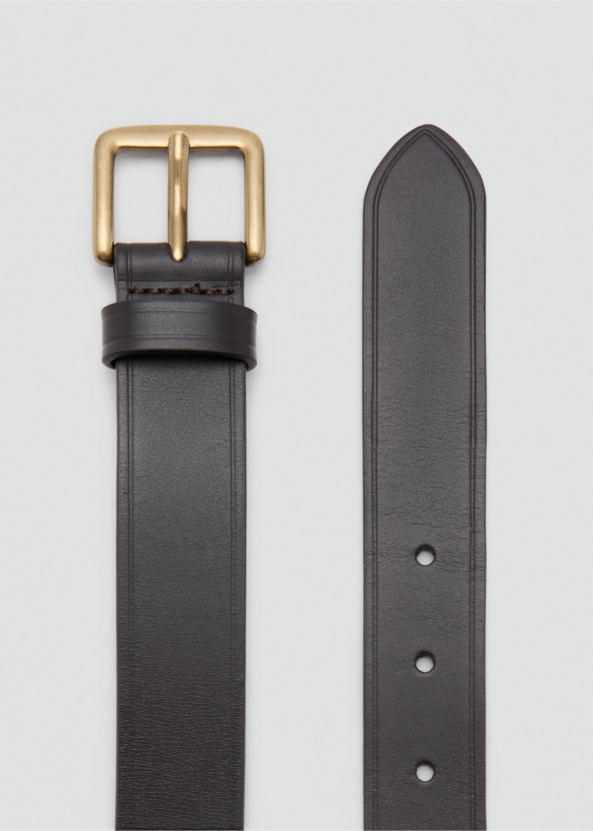 Cinturón 100% piel - Detalle del artículo 1, Marrón. Ref: 27031250-00.