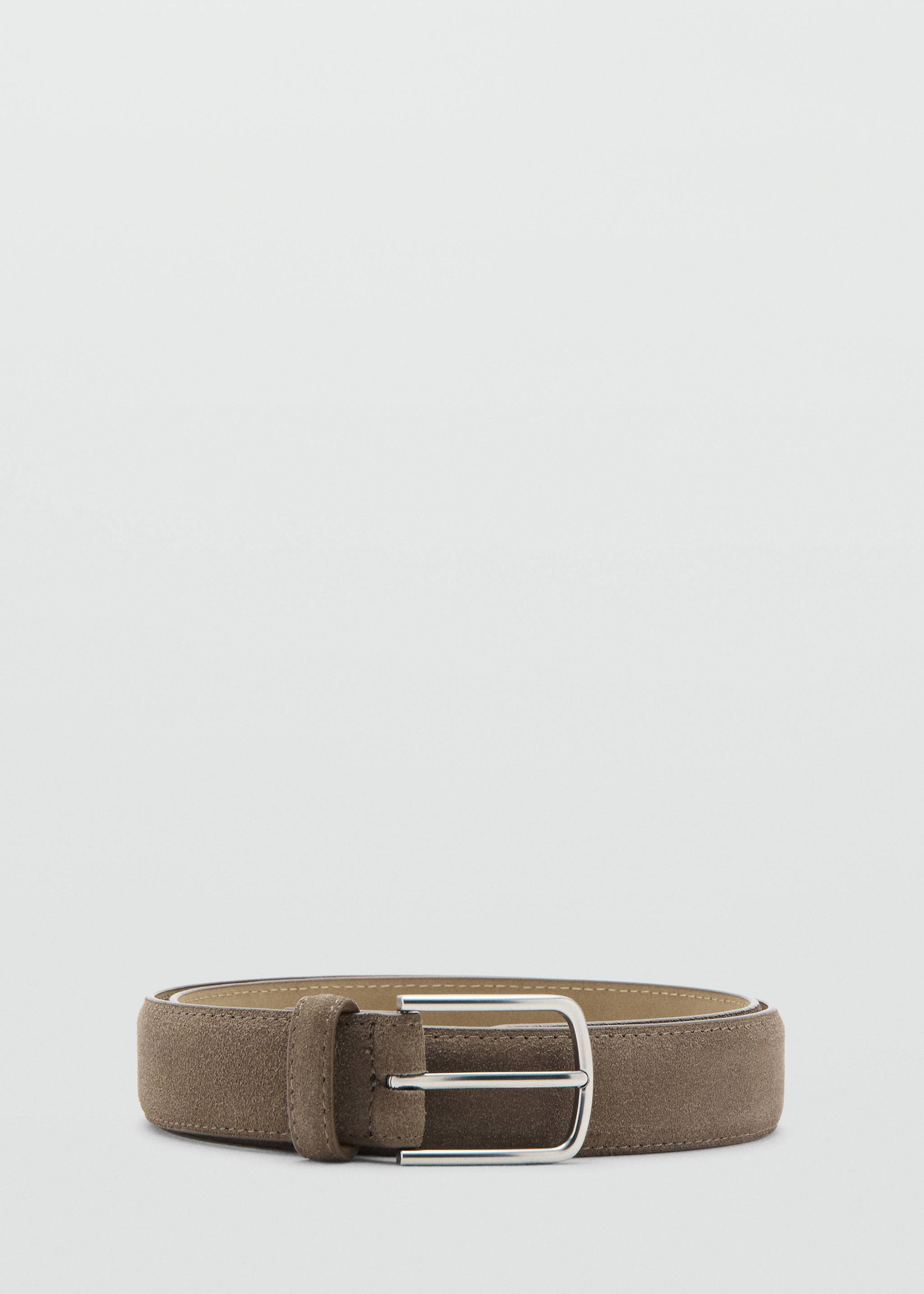 Thin suede leather belt - Article without model