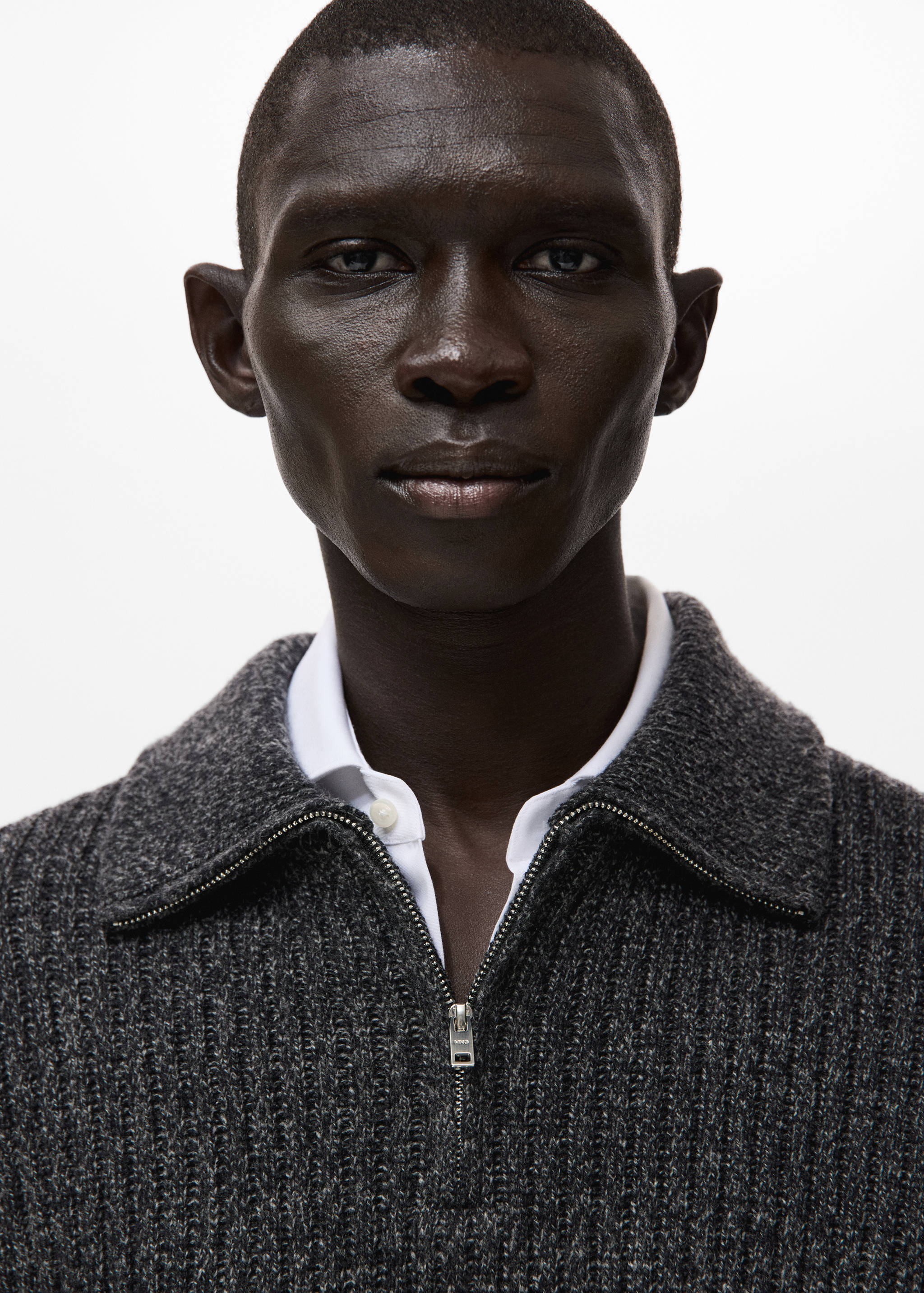 Джемпер из смесовой шерсти на молнии - Деталь изделия 1