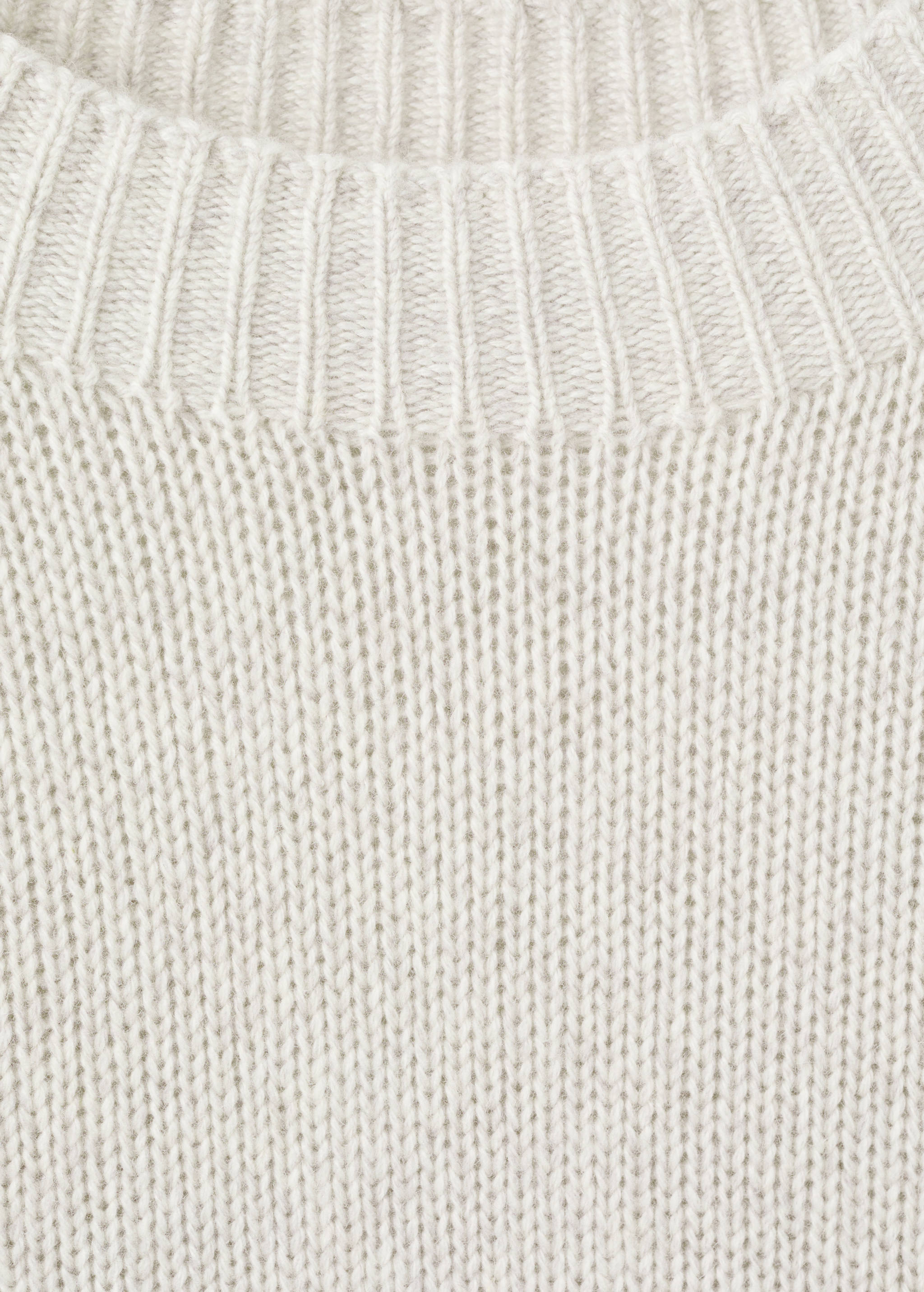 Jersey cuello canalé mezcla lana - Detalle del artículo 8