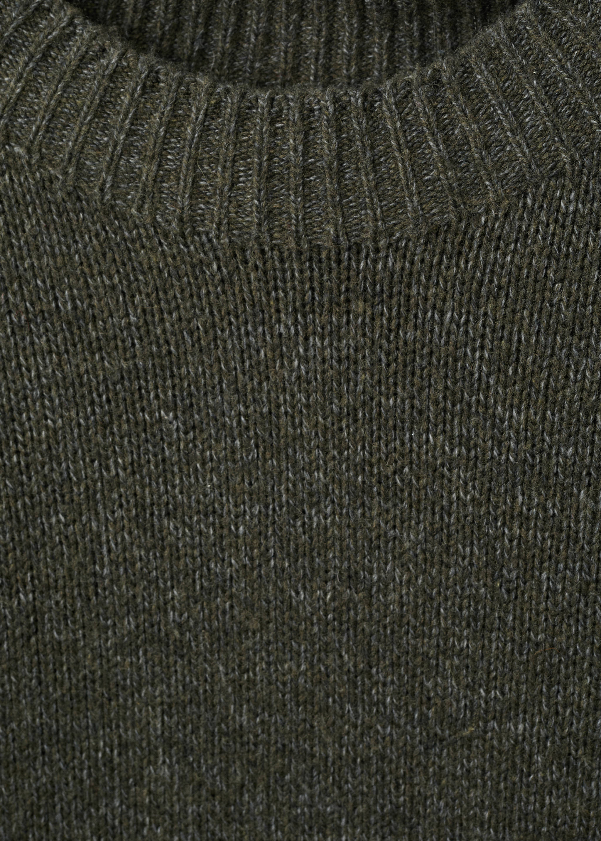 Jersey cuello canalé mezcla lana - Detalle del artículo 8