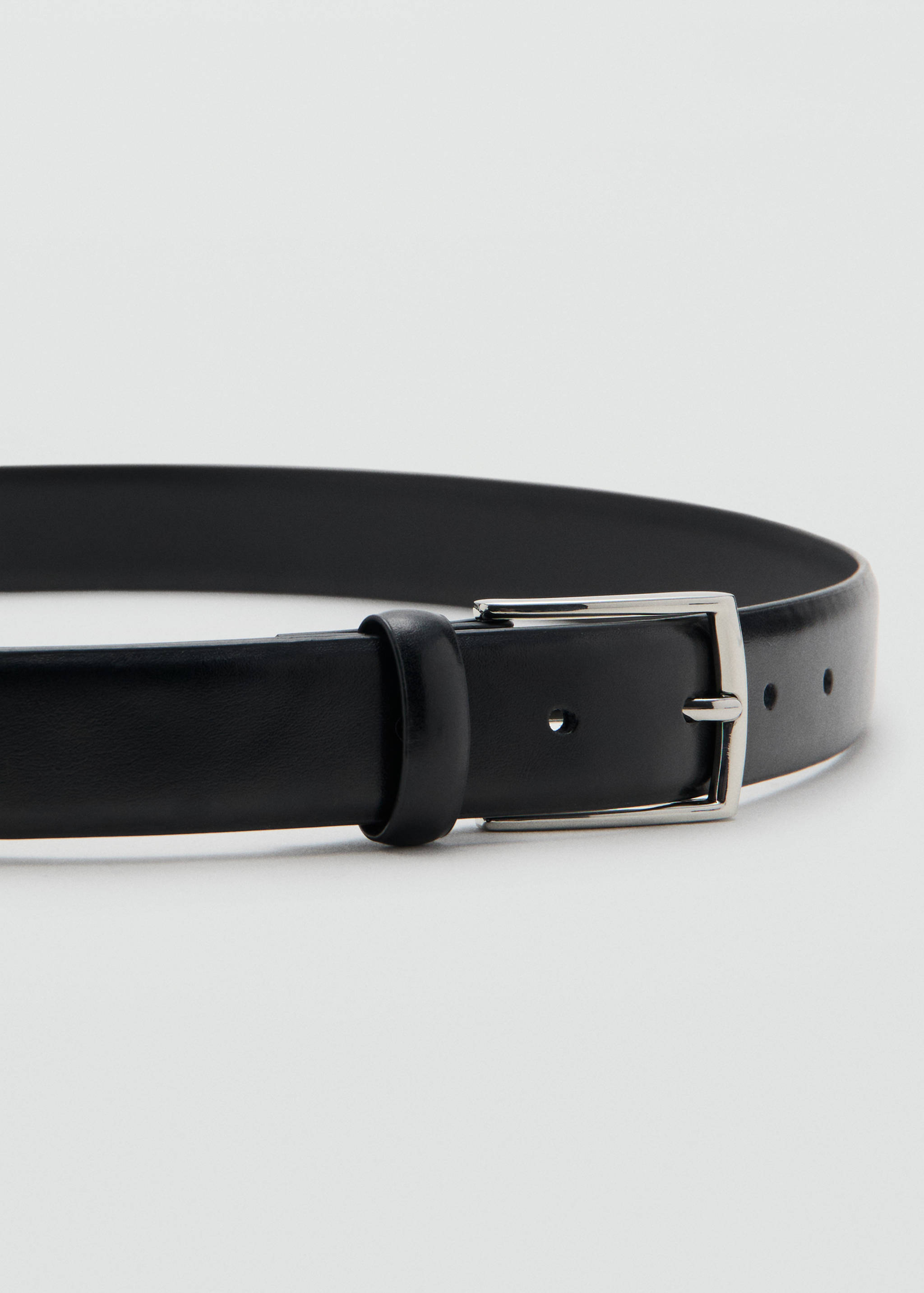 Buckle leather belt - Medium plane