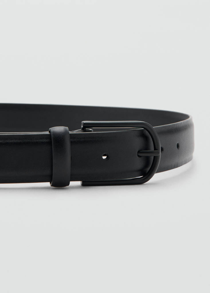 Nappa leather belt — Black