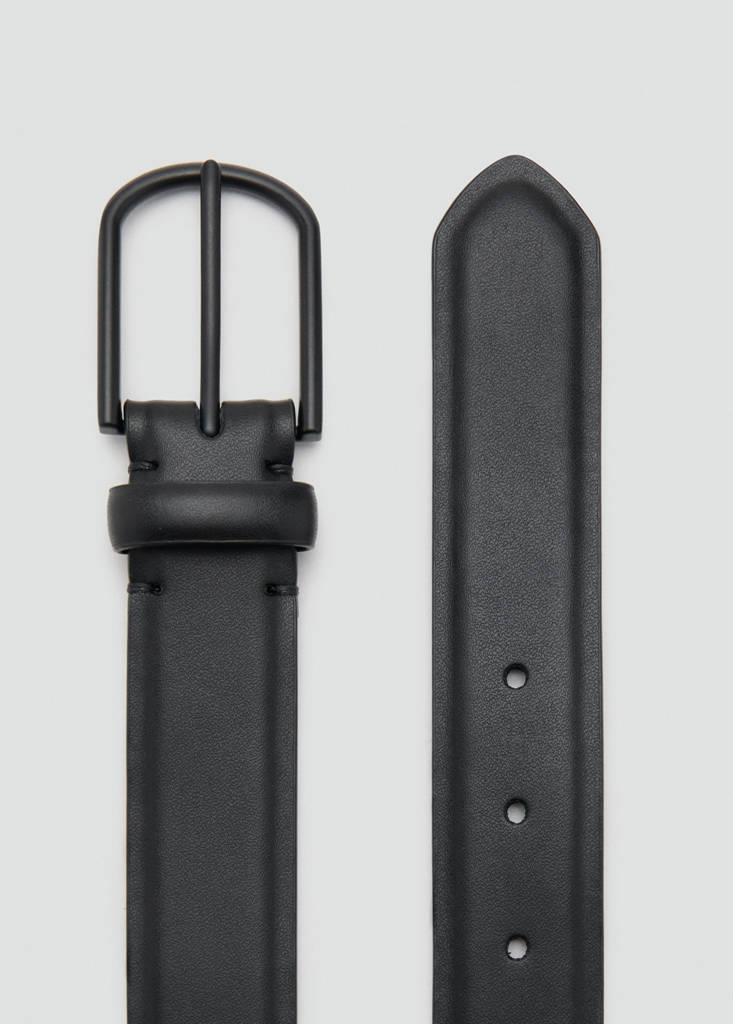 Nappa leather belt — Black