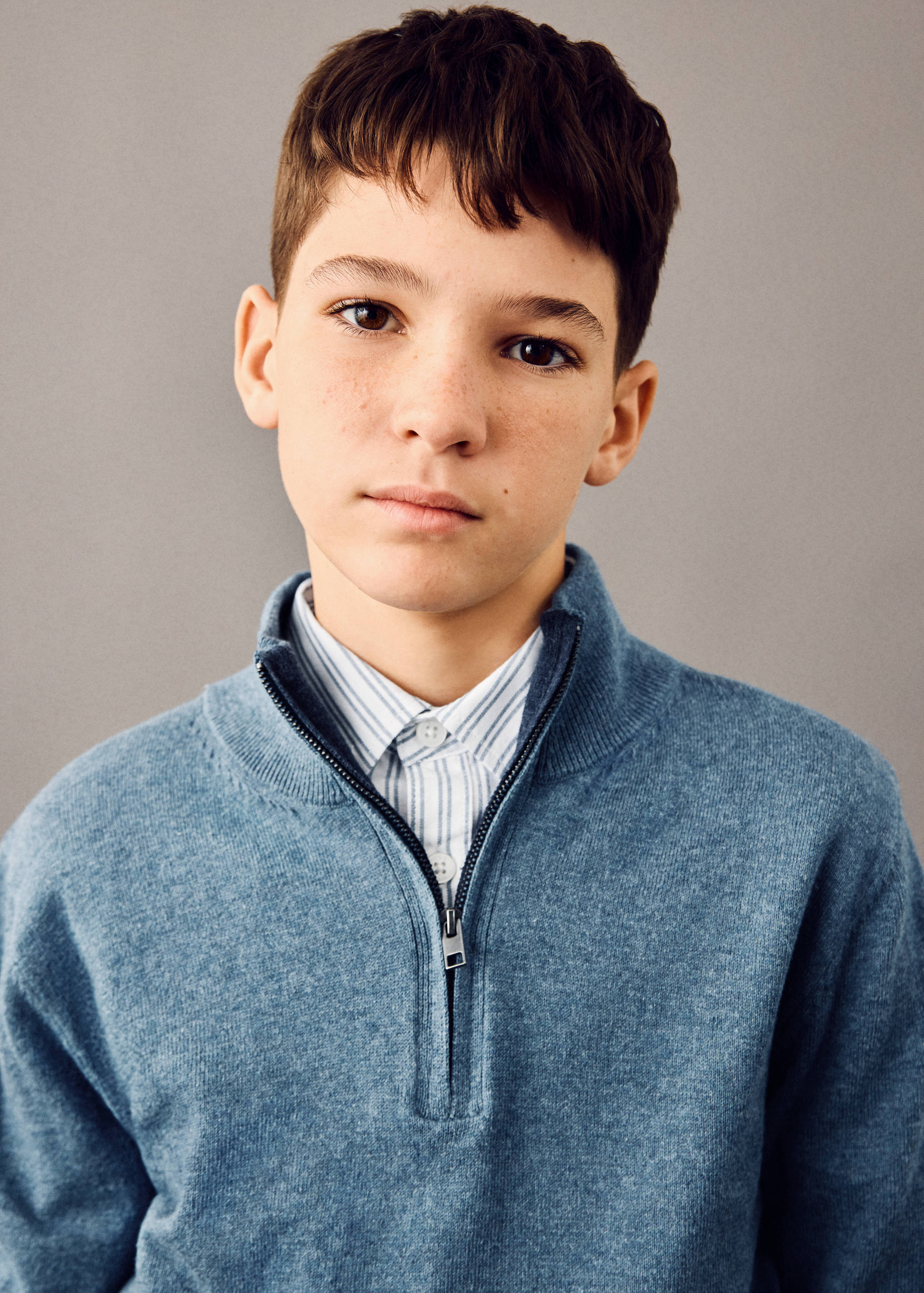 Pull-over col fermeture Éclair - Plan général