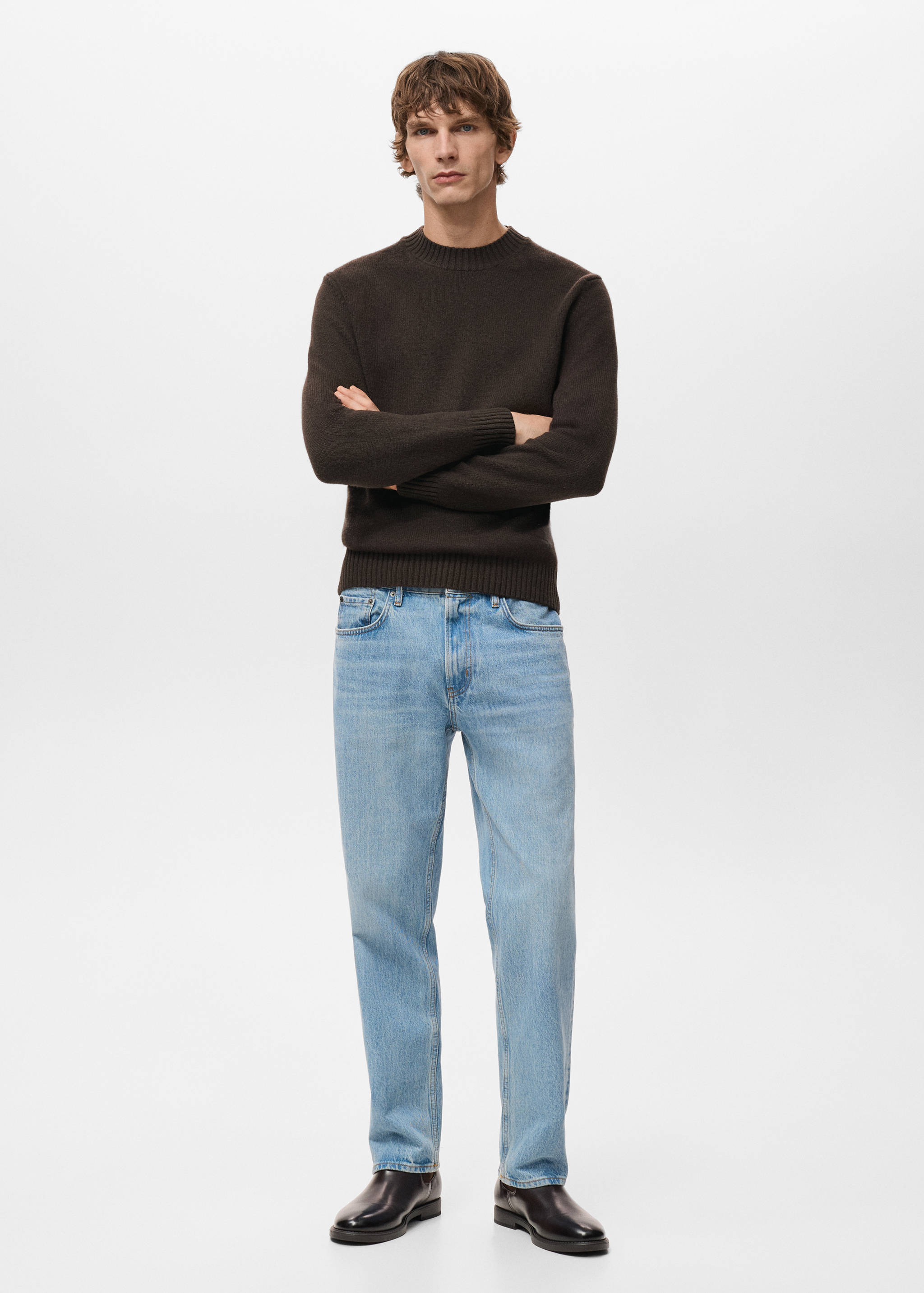 100% Italian wool knitted sweater - General plane