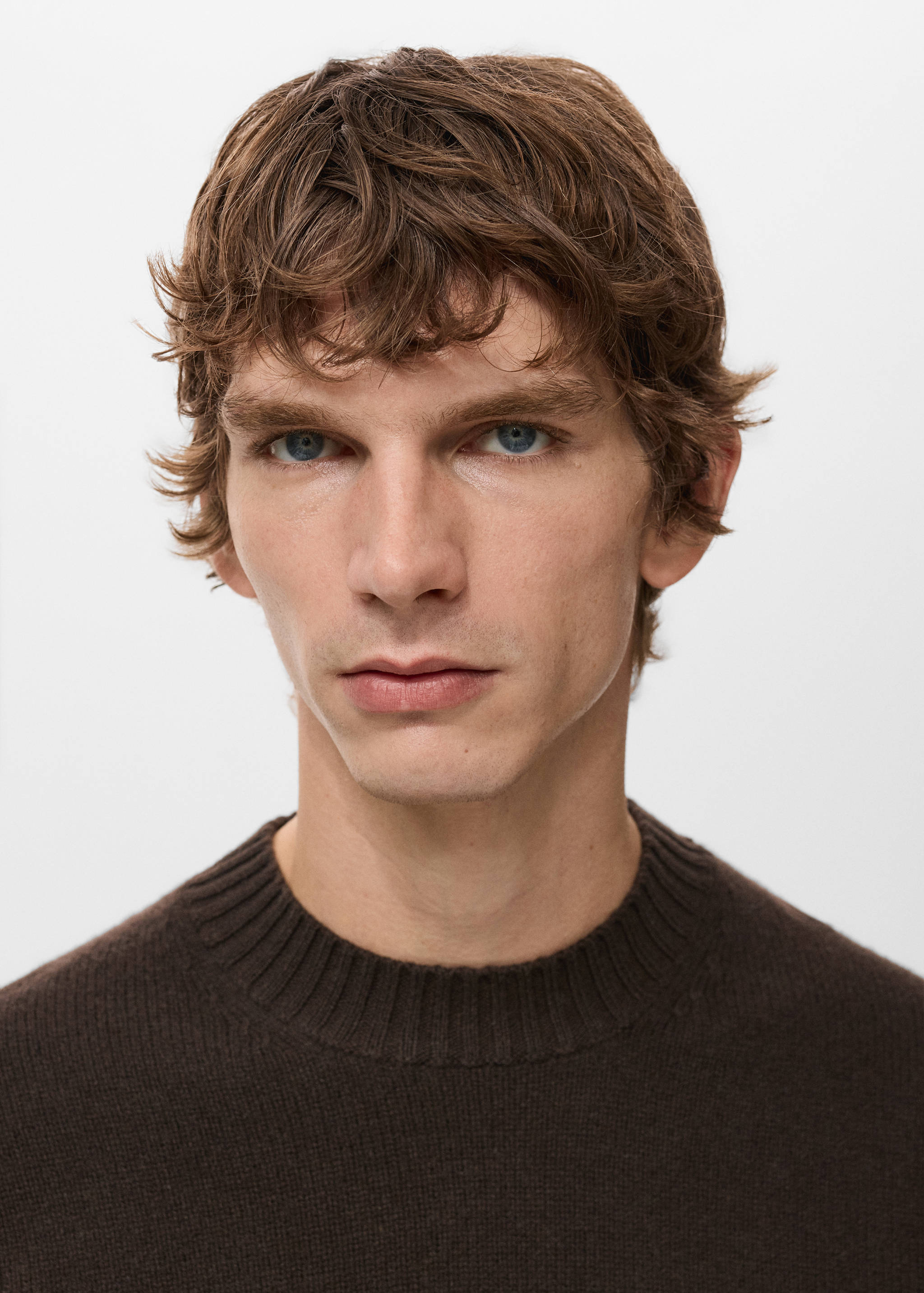 100% Italian wool knitted sweater - Details of the article 1