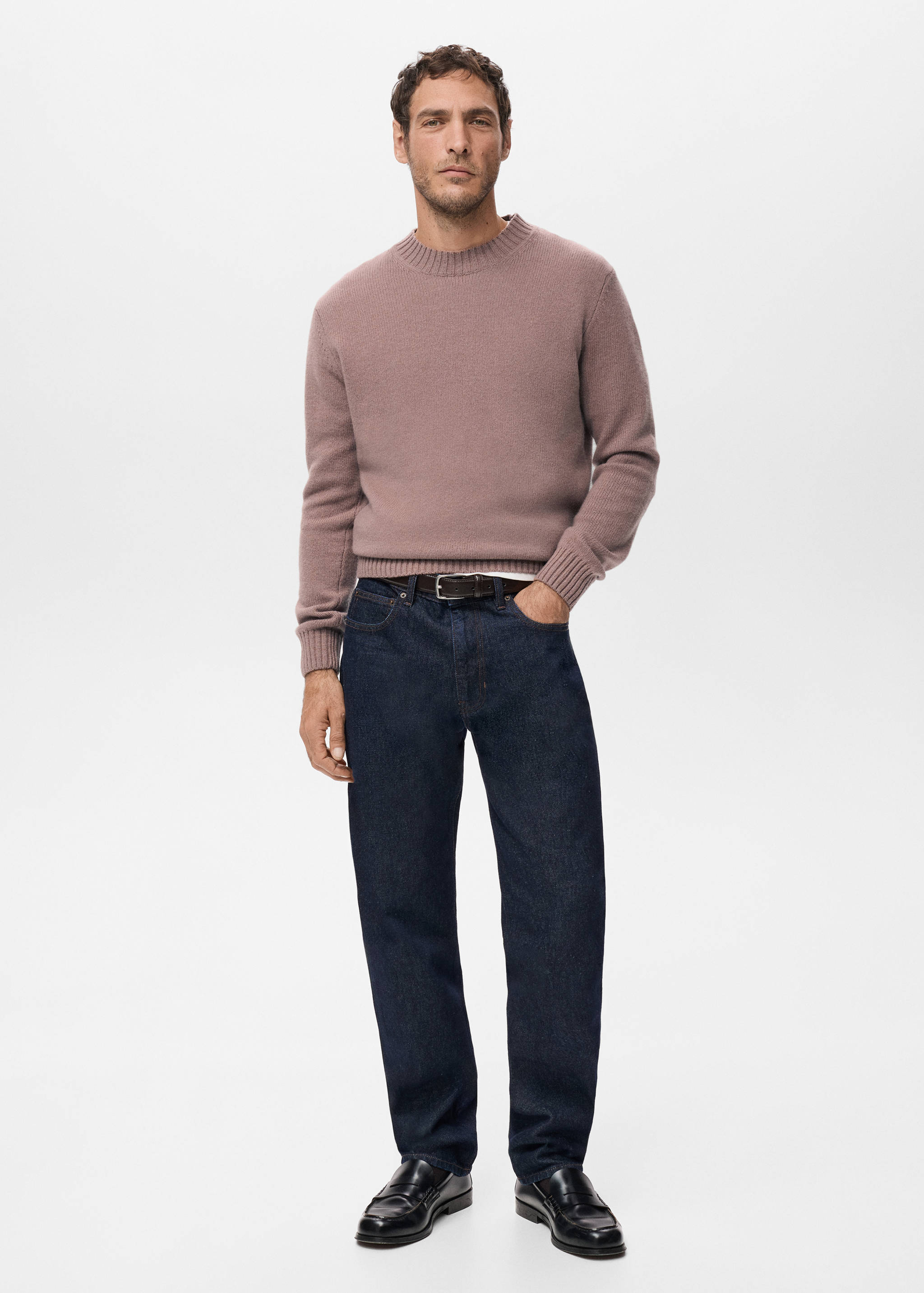 100% Italian wool knitted sweater - General plane