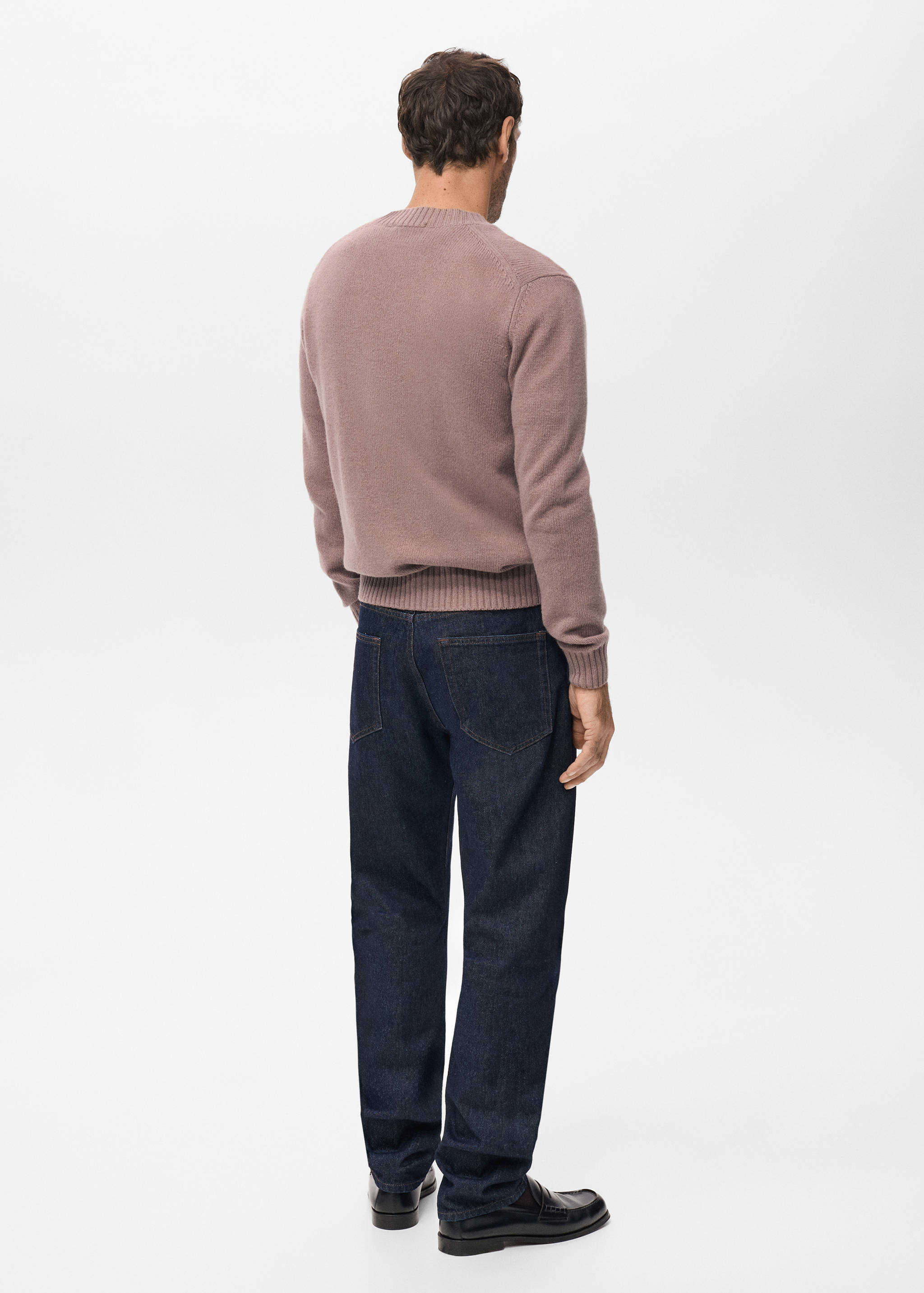 100% Italian wool knitted sweater - Reverse of the article