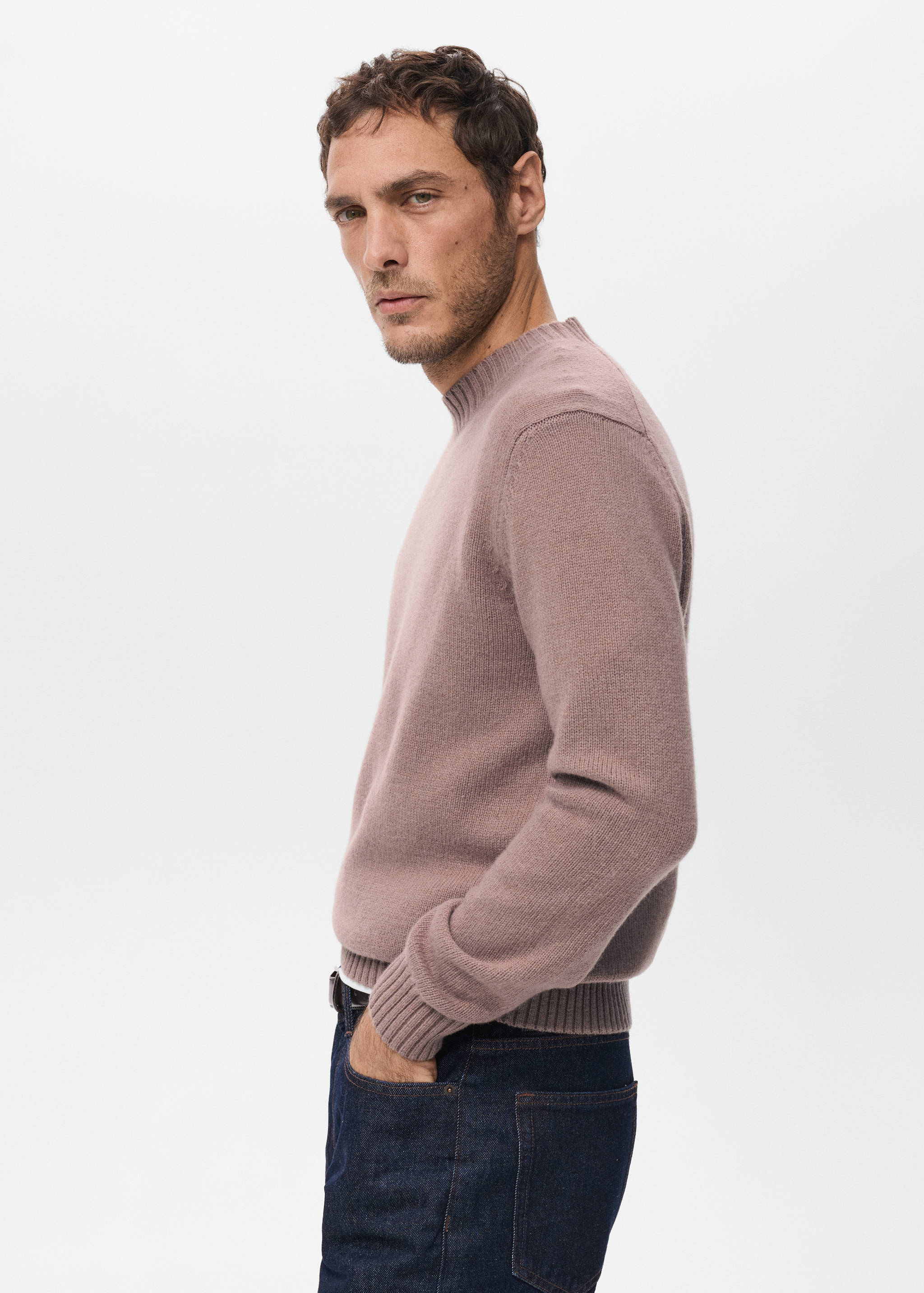 100% Italian wool knitted sweater - Details of the article 6