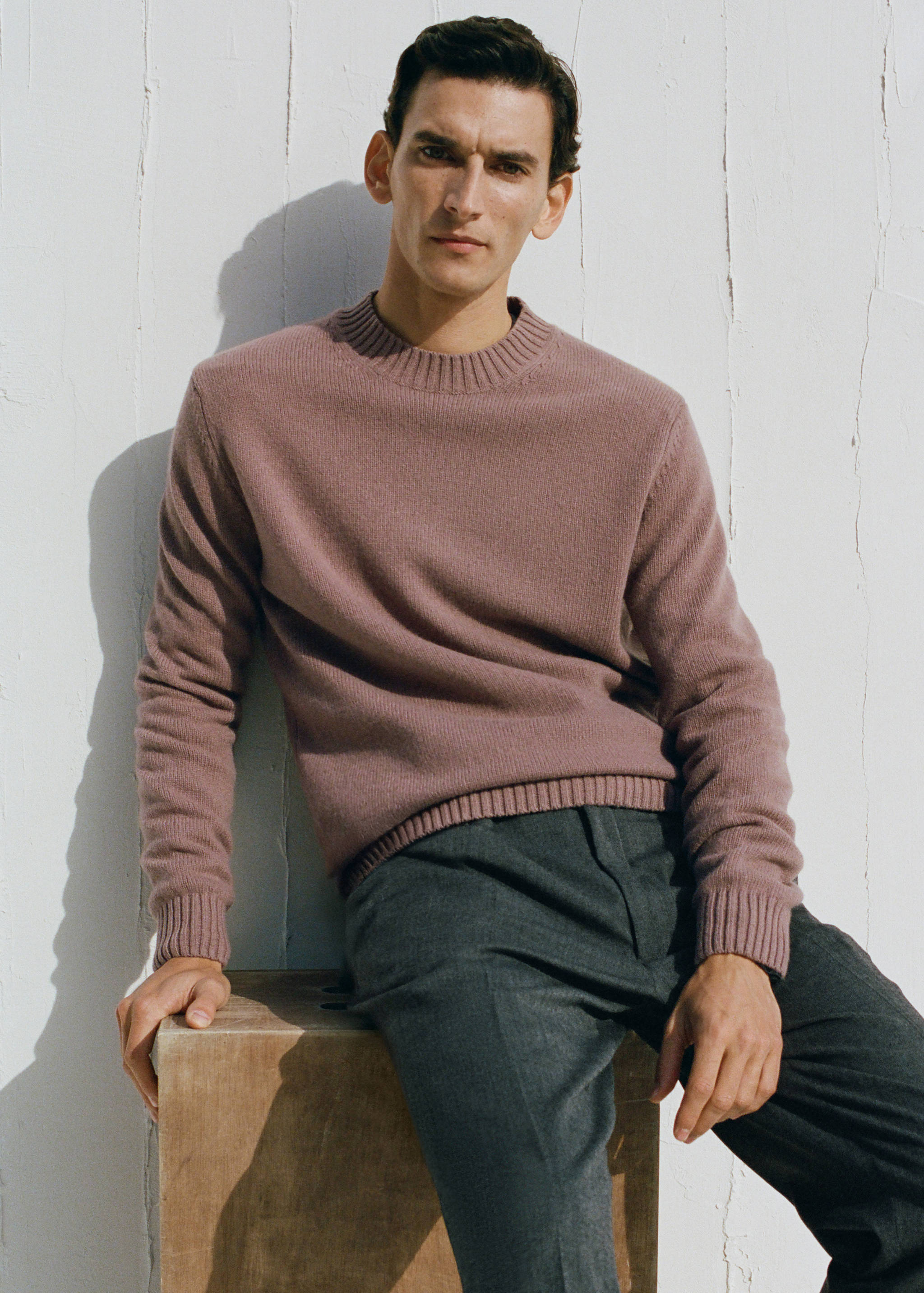 100% Italian wool knitted sweater - Details of the article 5