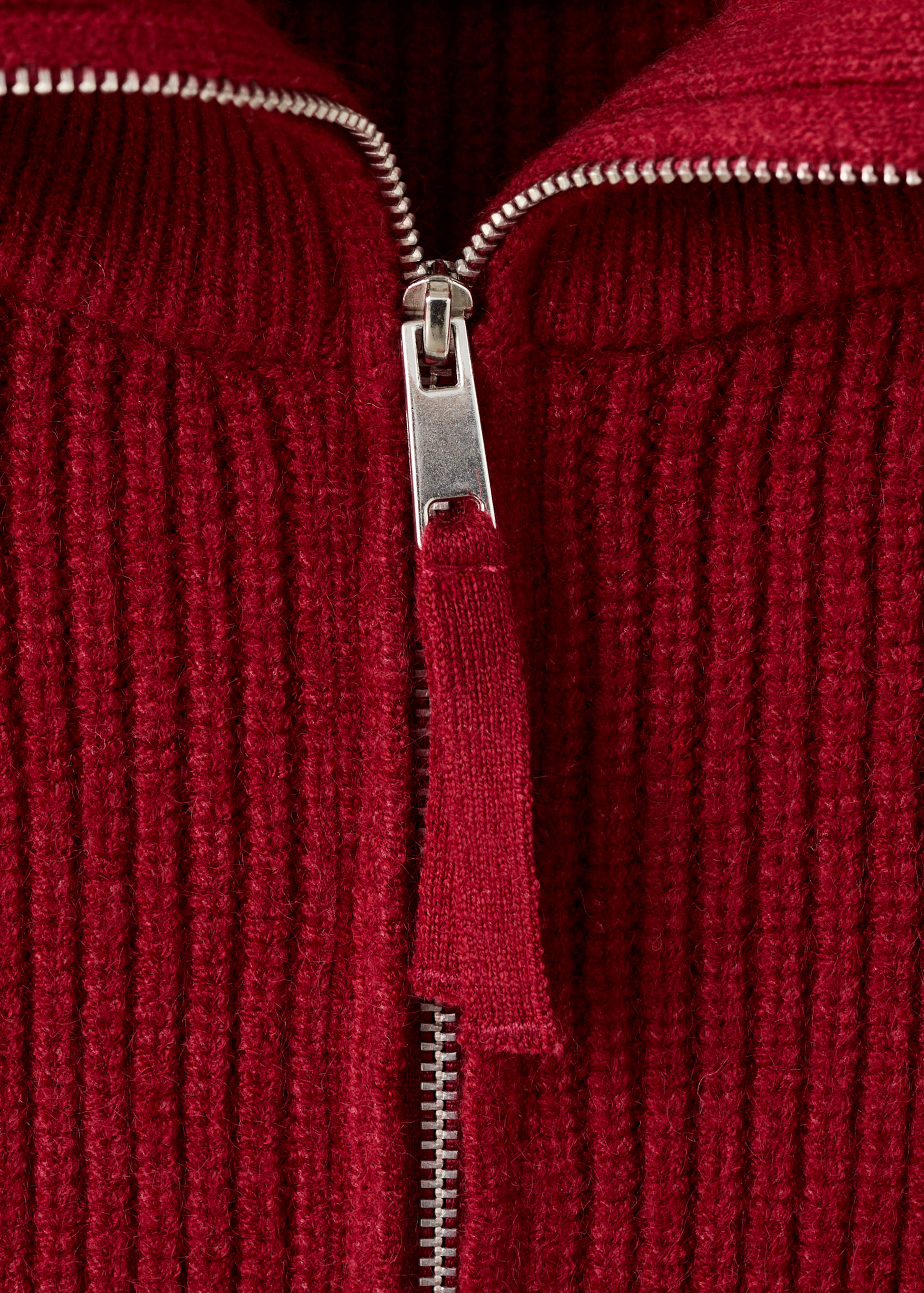Sweater with funnel neck and zip - Details of the article 8