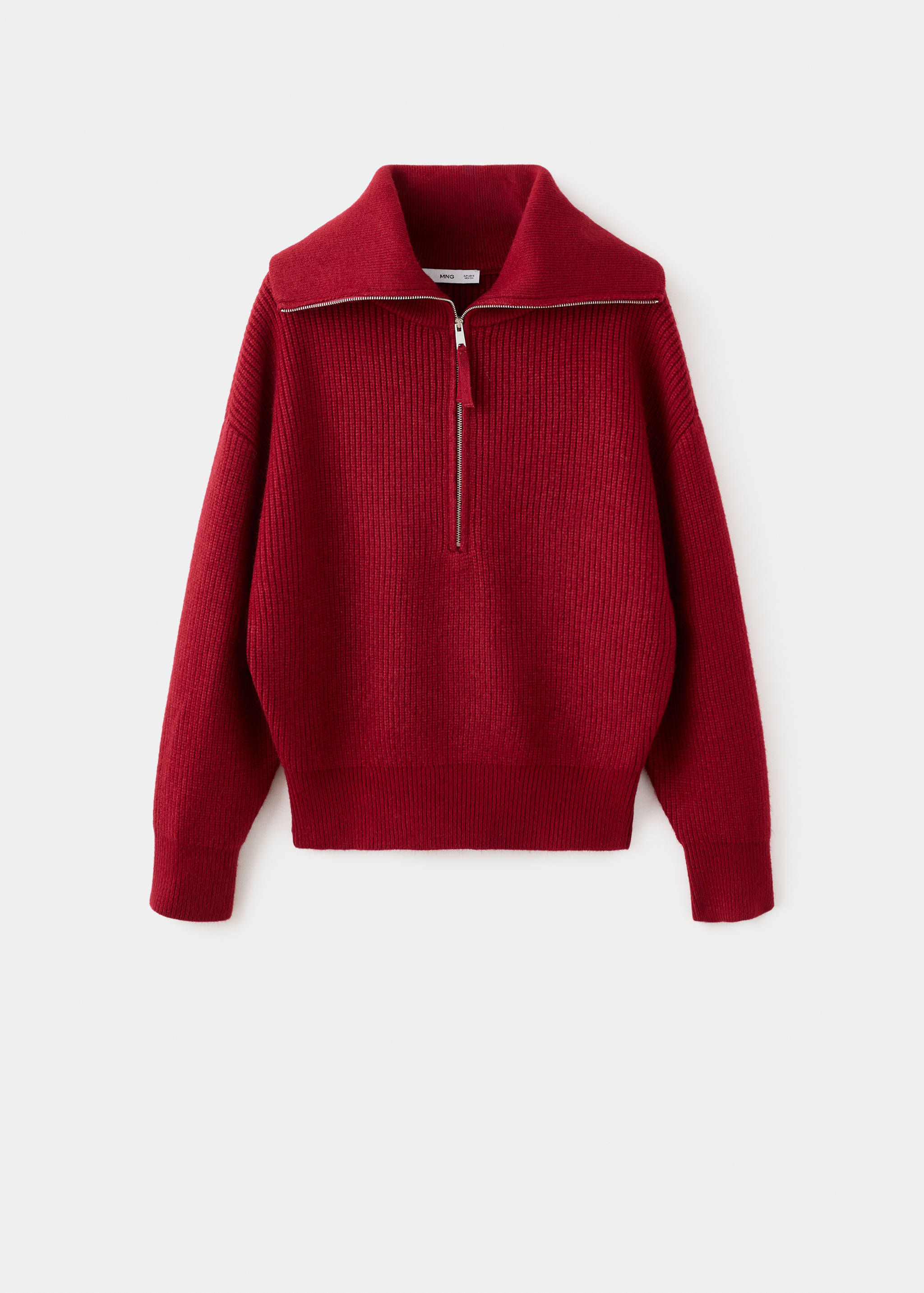 Sweater with funnel neck and zip - Article without model