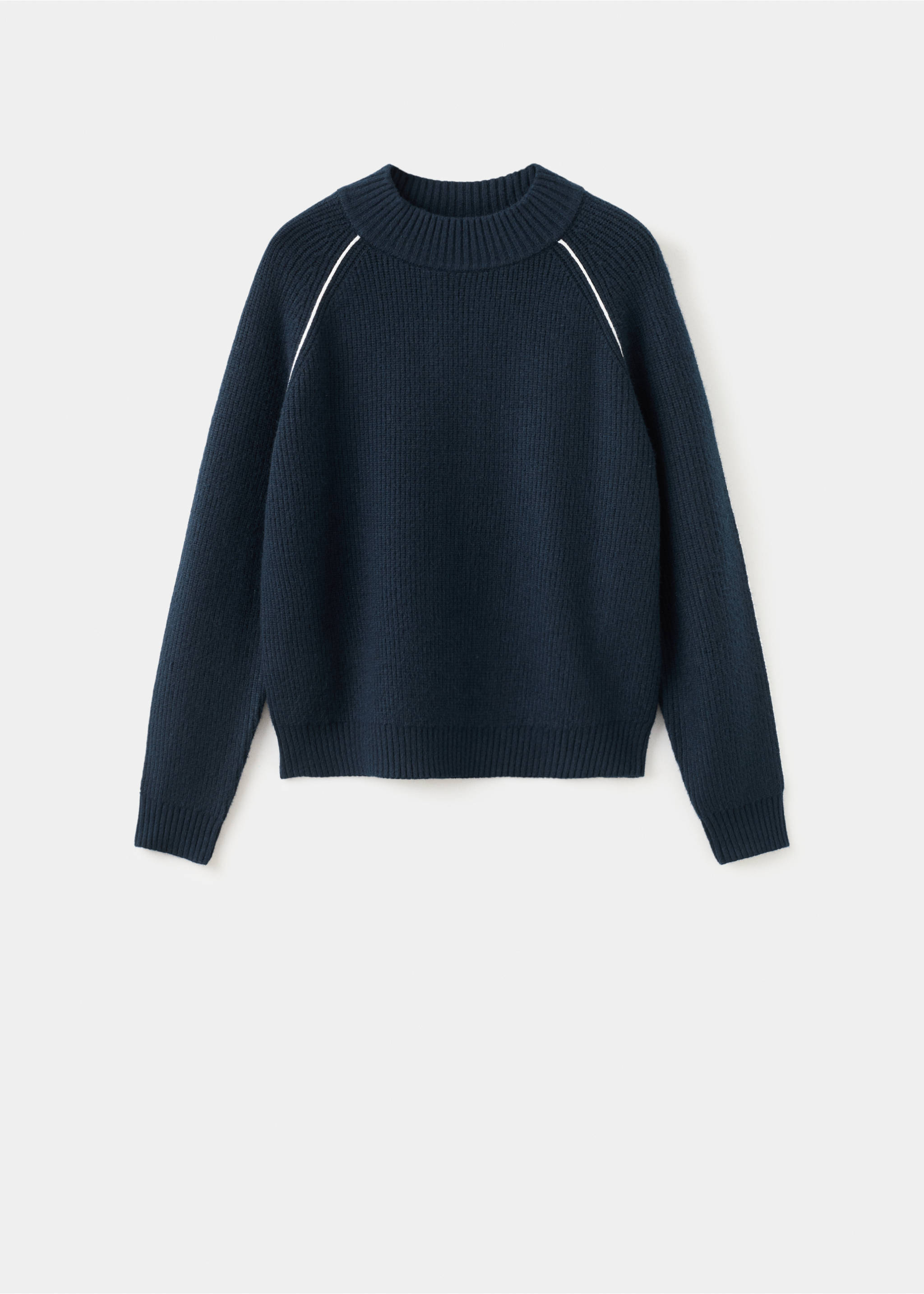 كنزة بياقة بيركنز بخطوط متباينة - منتج دون نموذج, أزرق غامق. Ref: 27031267-00.