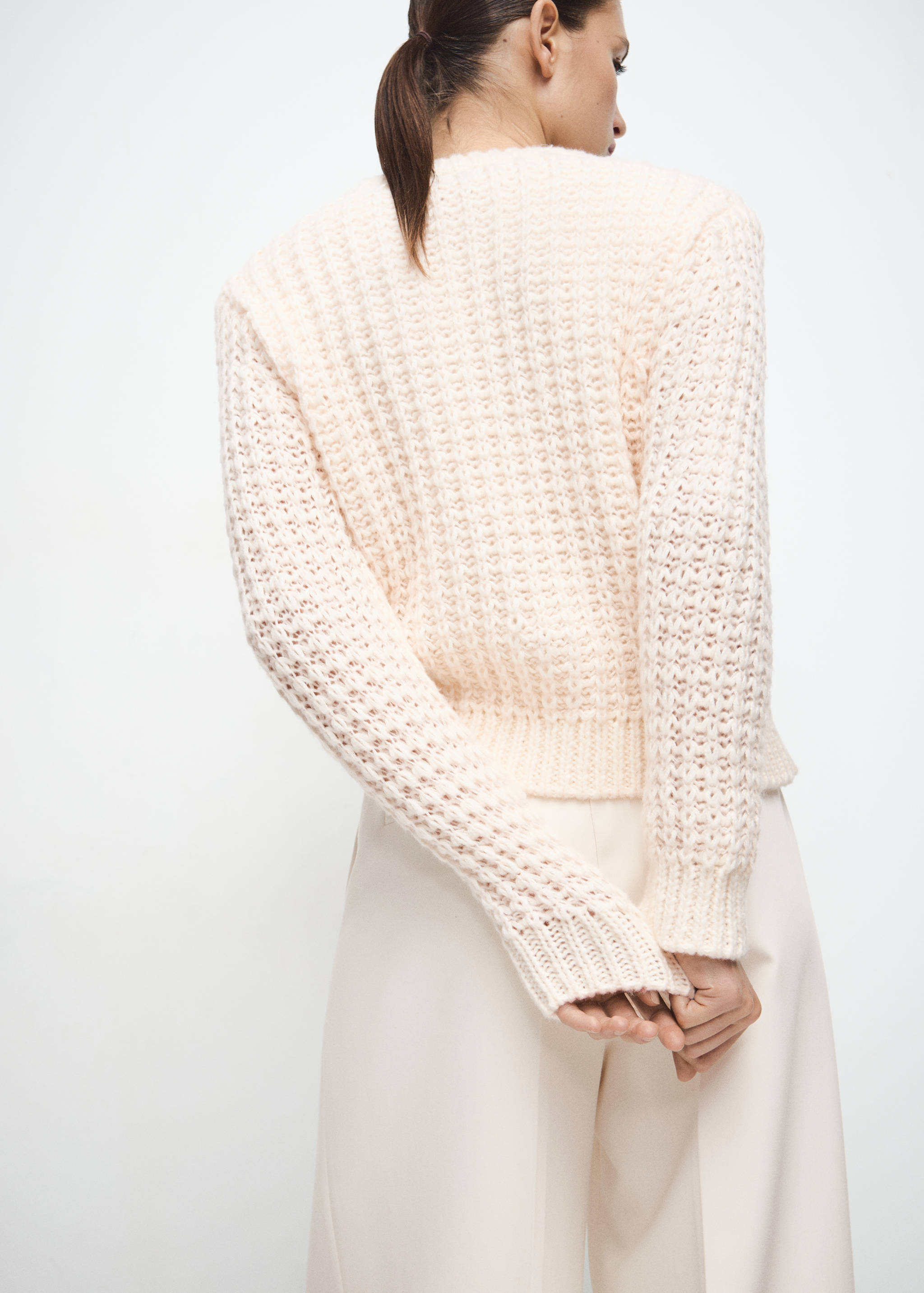 Openwork knit sweater - Reverse of the article