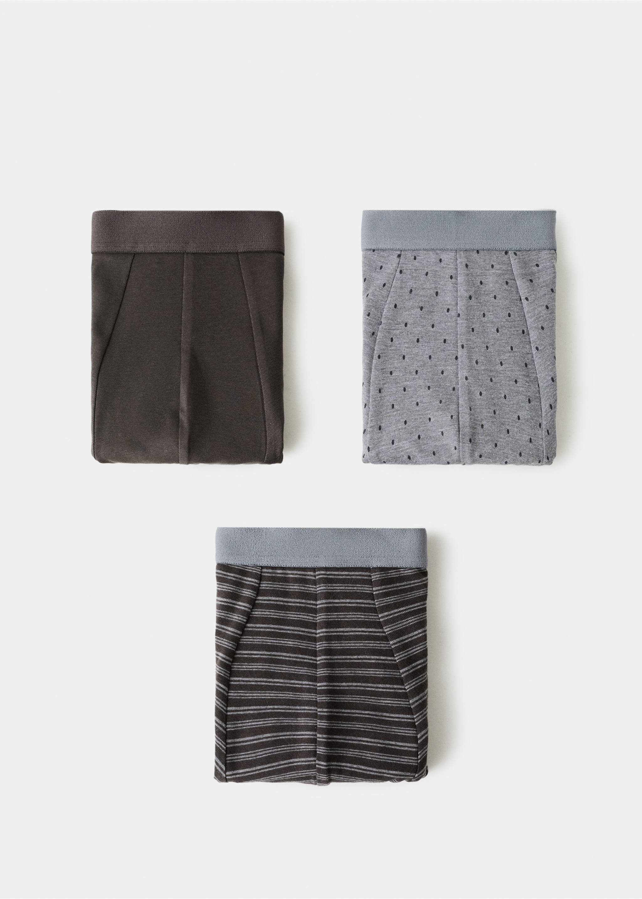 Pack 3 calzoncillos algodón combinados - Artículo sin modelo, Marrón. Ref: 27031273-00.