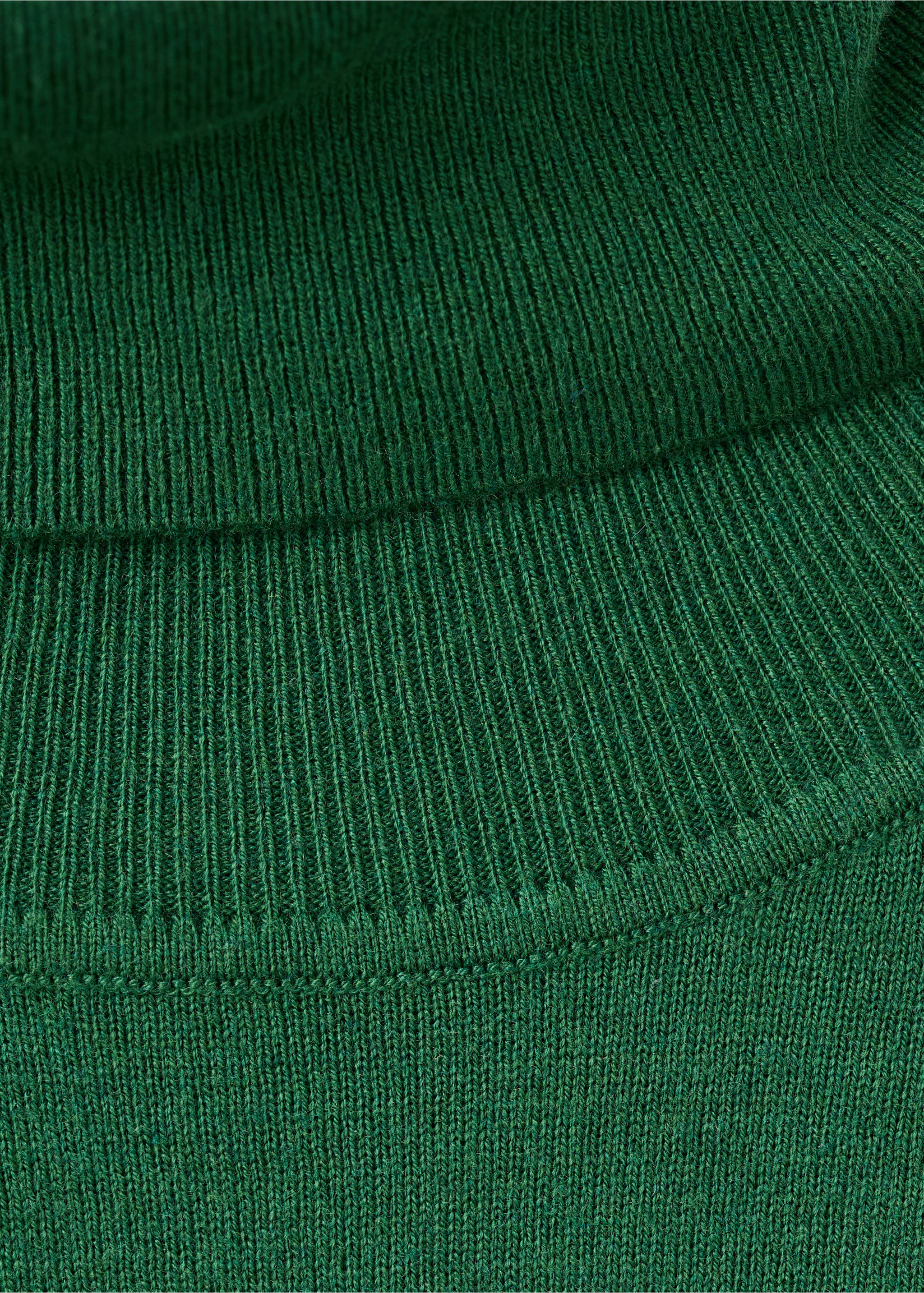 Sweater rajutan leher tinggi - Rincian barang 8, Hijau Tua. Ref: 27031274-00.