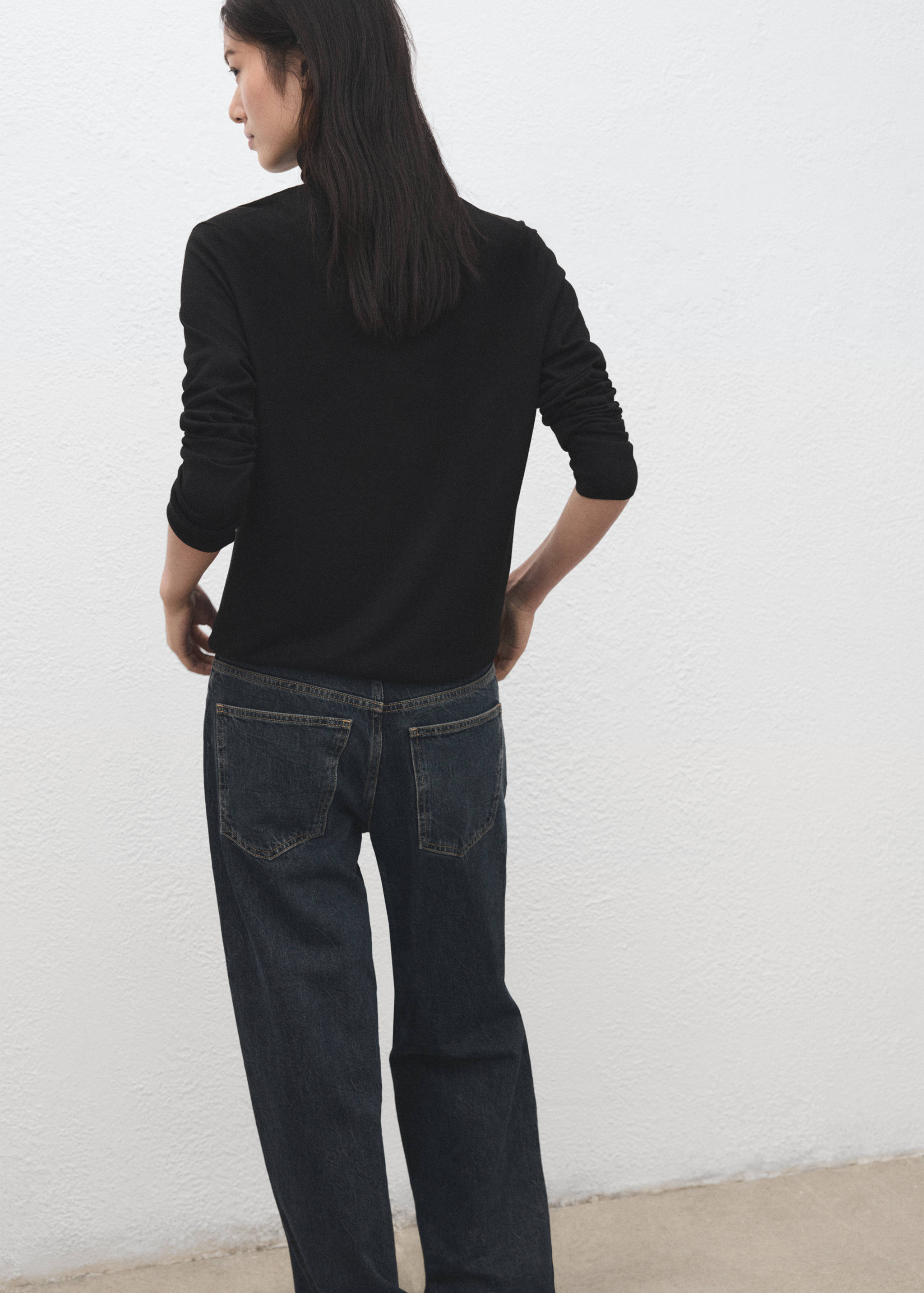 Jersey punto cuello vuelto - Reverso del artículo