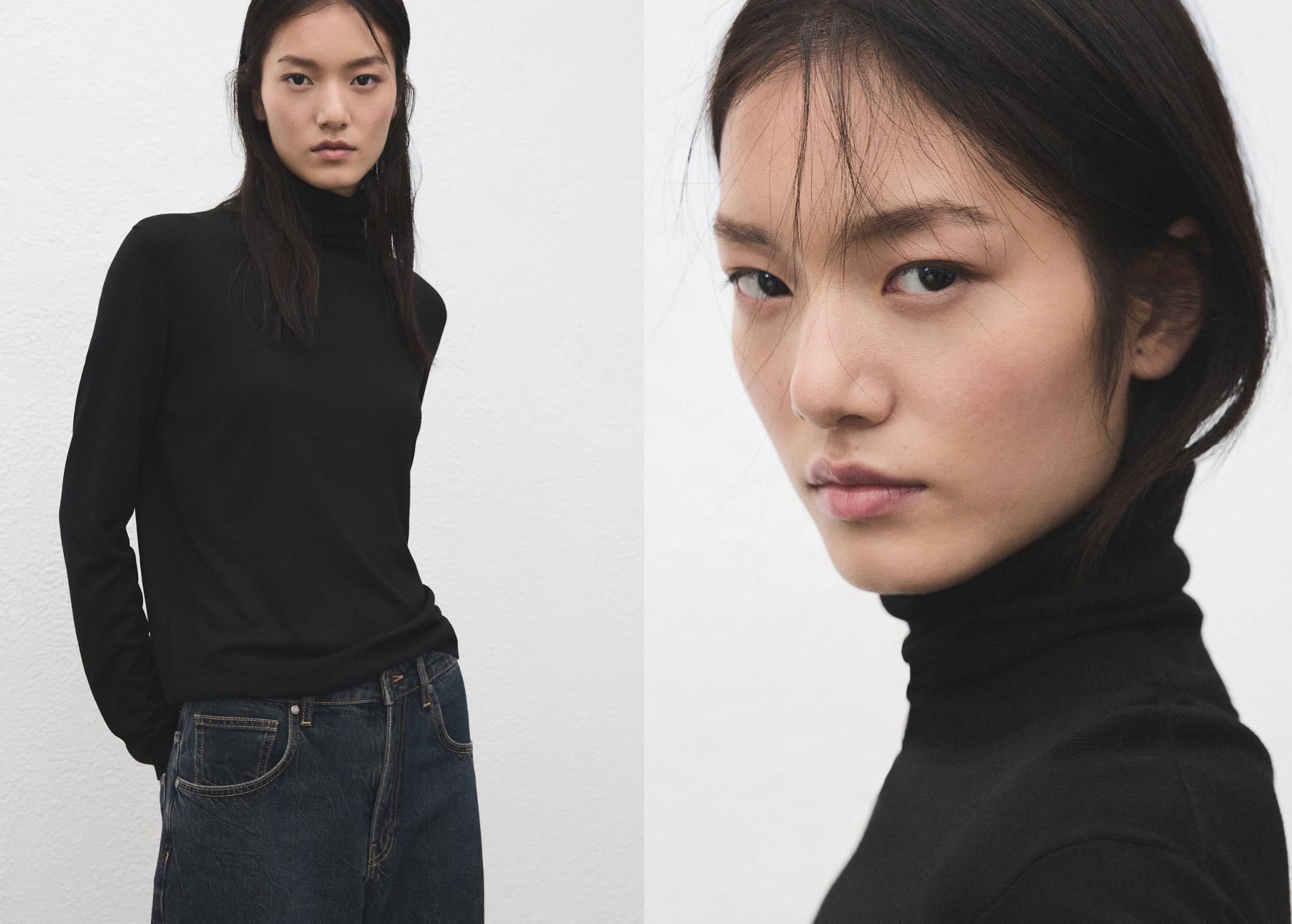 Turtleneck knitted sweater - Panoramic plane