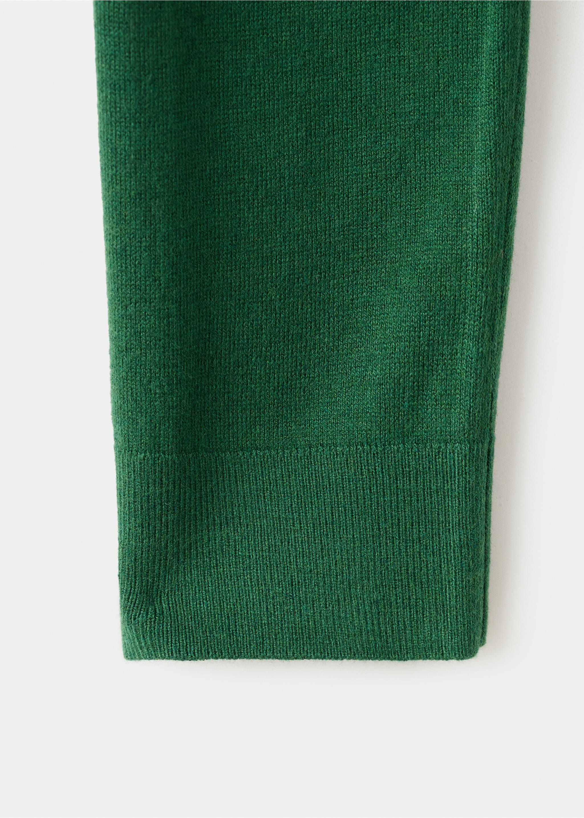 Jersey punto cuello pico - Detalle del artículo 0, Verde oscuro. Ref: 27031276-00.