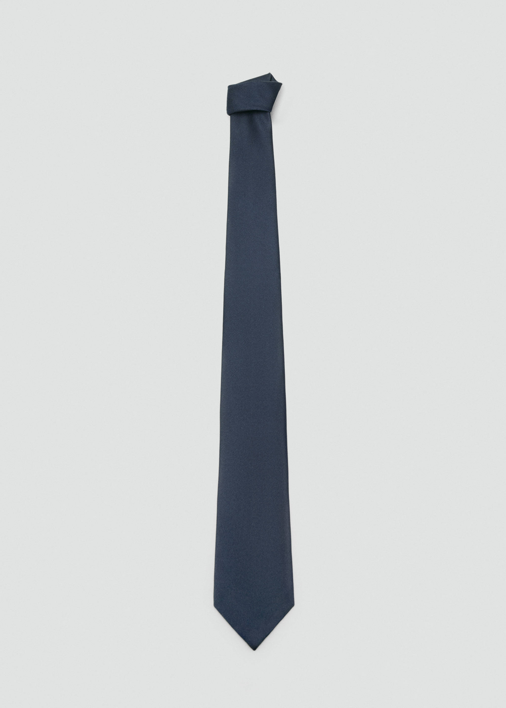 Plain silk tie - Article without model