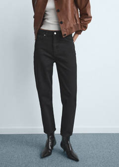 Mom2000 high-rise jeans — Black denim 1